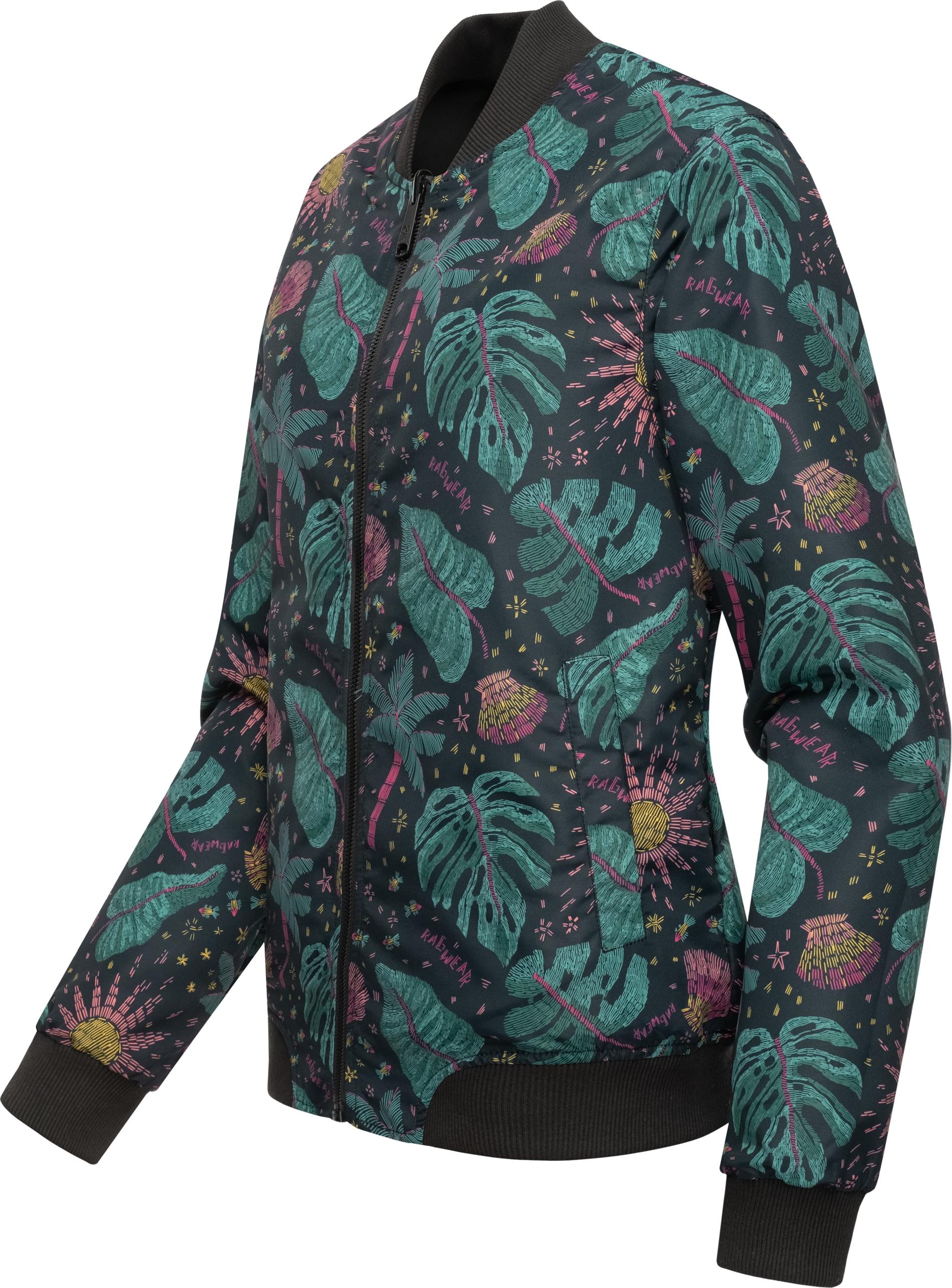 Ragwear Wendejacke »Joom«, ohne Kapuze, modische 2-in-1-Jacke mit Alloverprint und unifarbener Seite