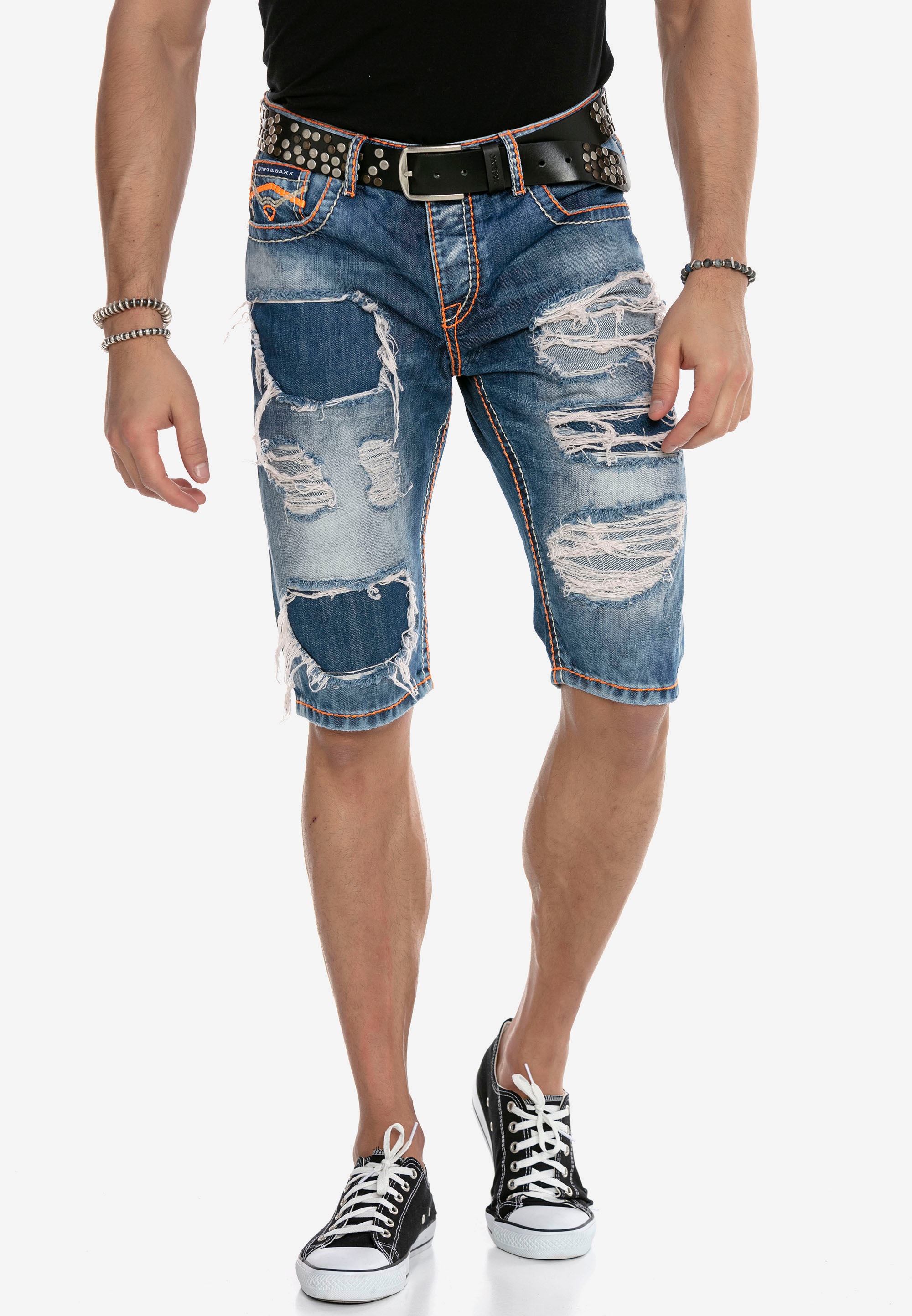 Cars Jeans Korte Broek Grijs Florida 44068/13 | Bos Men Shop