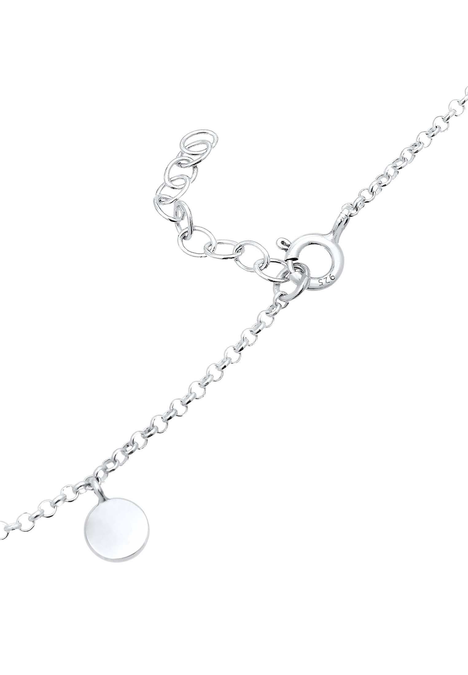 Elli Fußkette »Fußkette mit Plättchen Sommer 925er Silber«