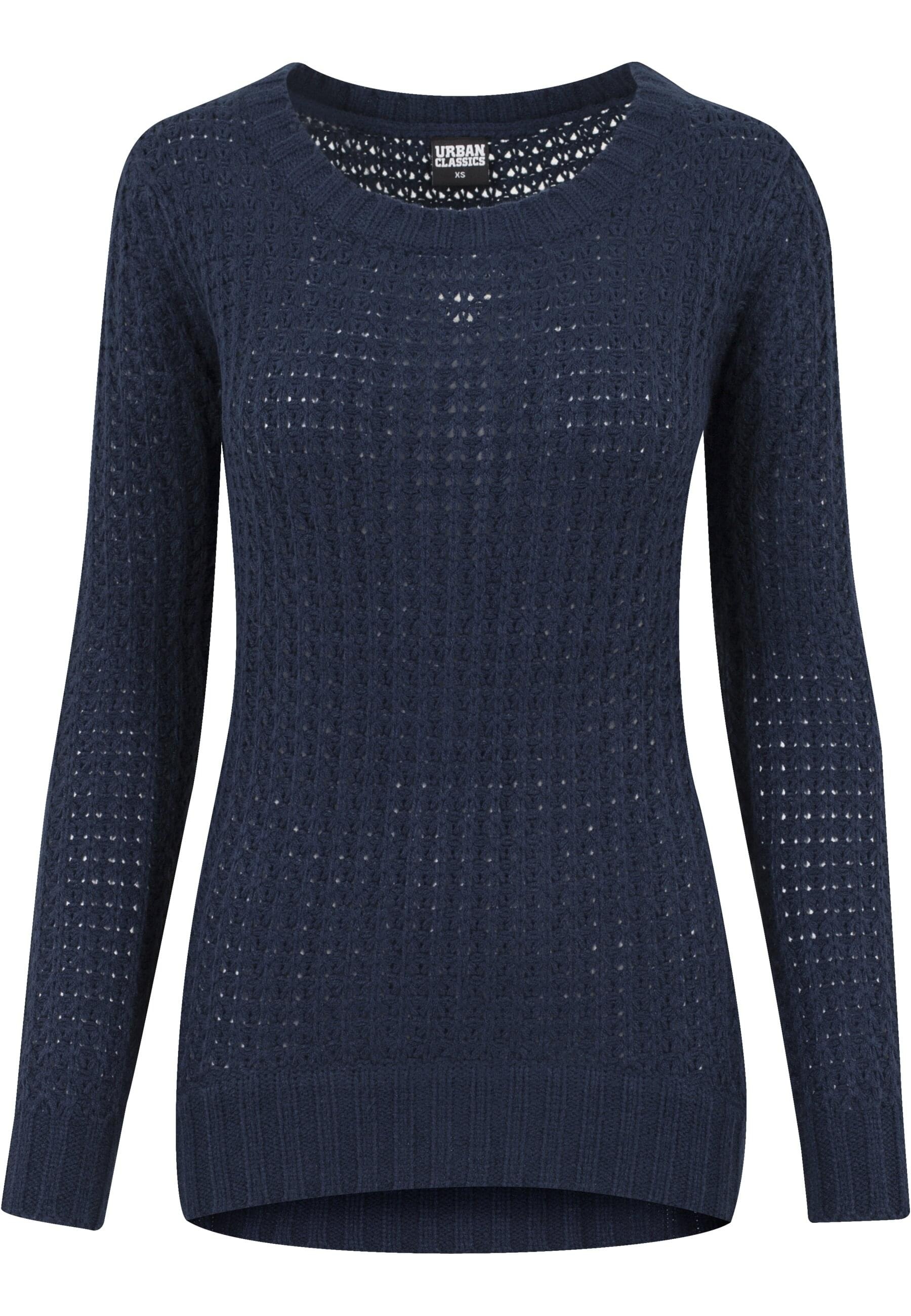 URBAN CLASSICS Rundhalspullover "Urban Classics Damen Ladies Long Wideneck Sweater"