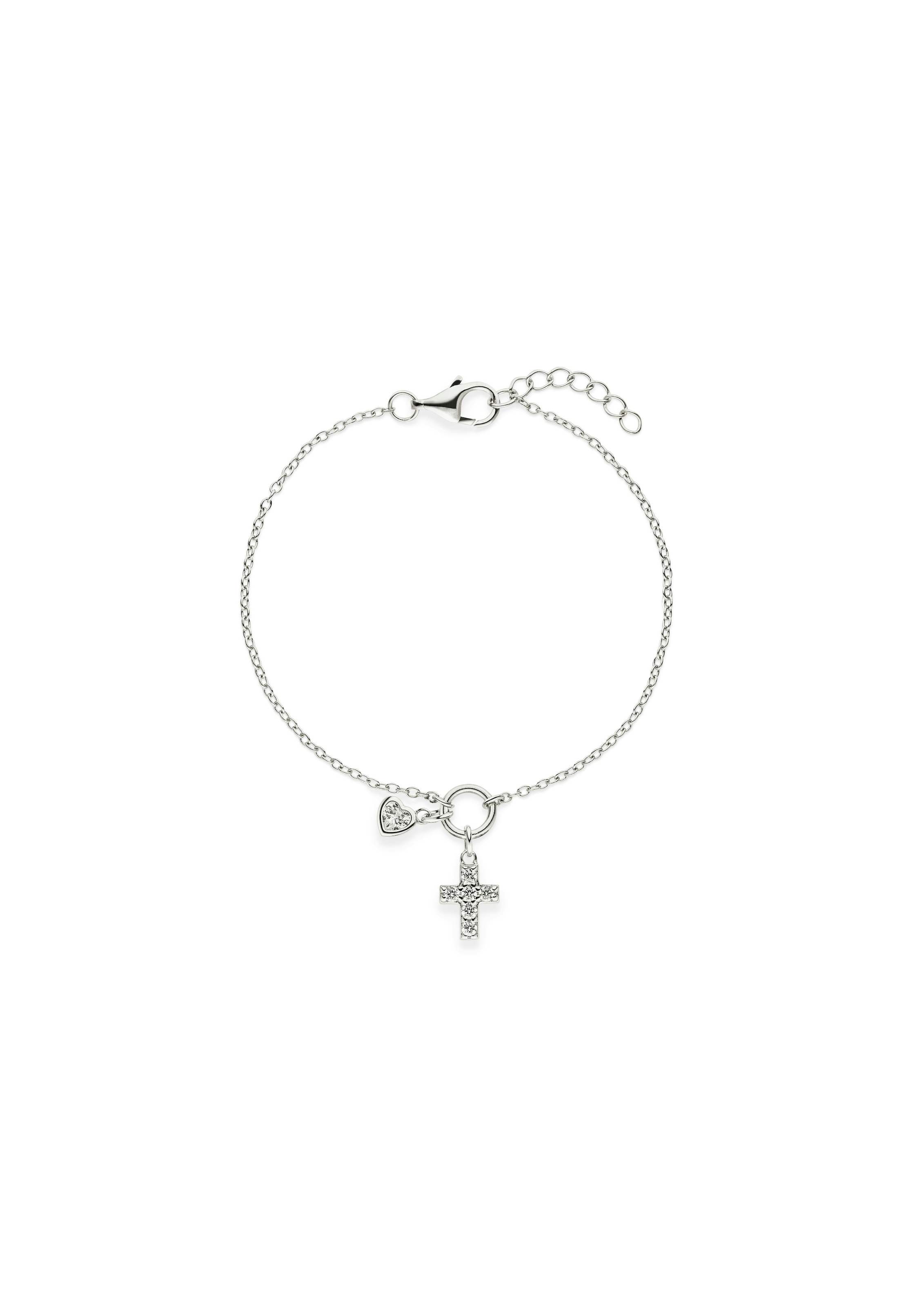 s.Oliver Armband »Cross, Kreuz-Motiv« mit Zirkonia (synth.)