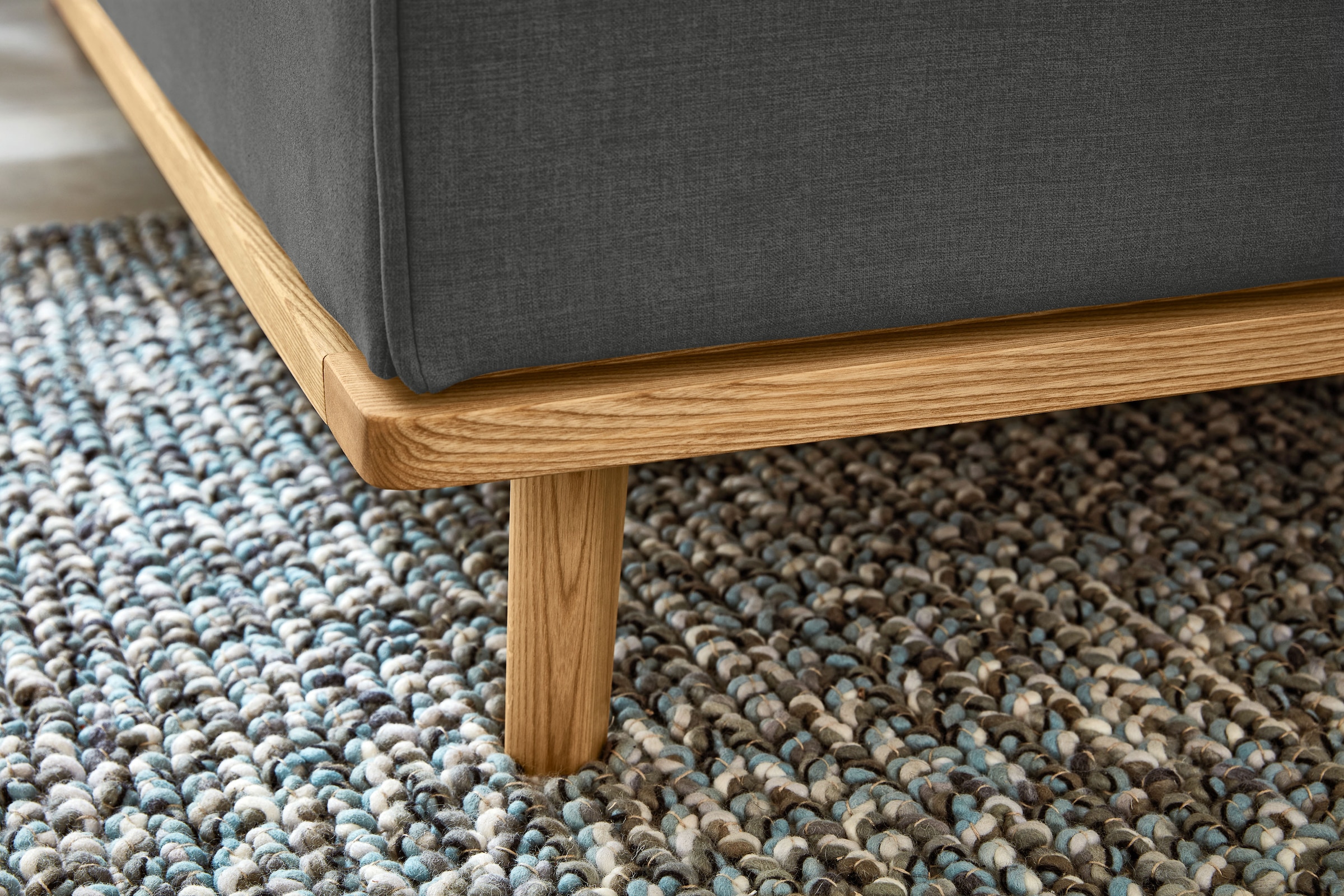 Musterring Polsterbett »Delphi« Eicherahmen massiv, Kopfteil mit Steppung