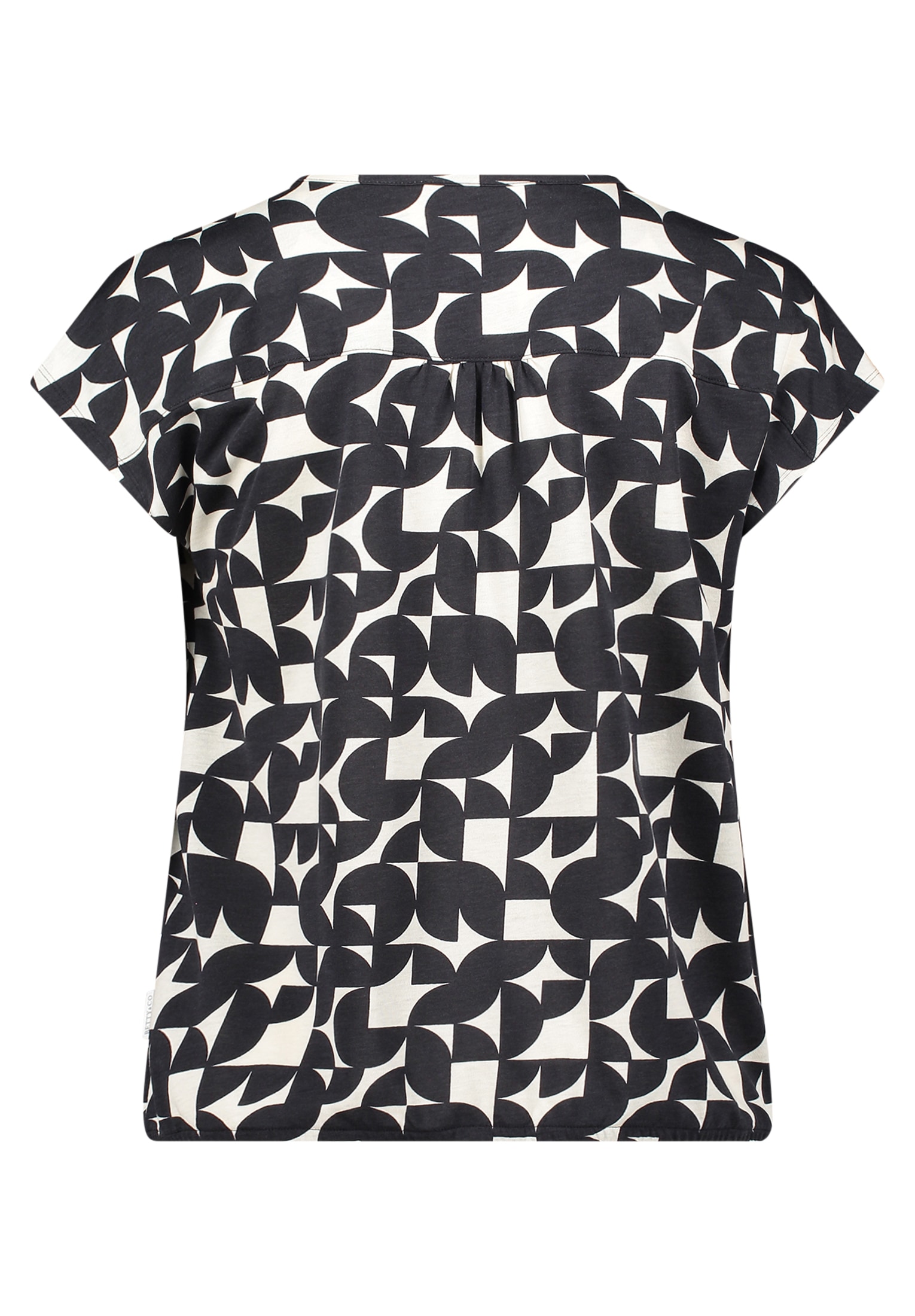 Betty&Co Kurzarmshirt »Damen mit Gummizug« 1