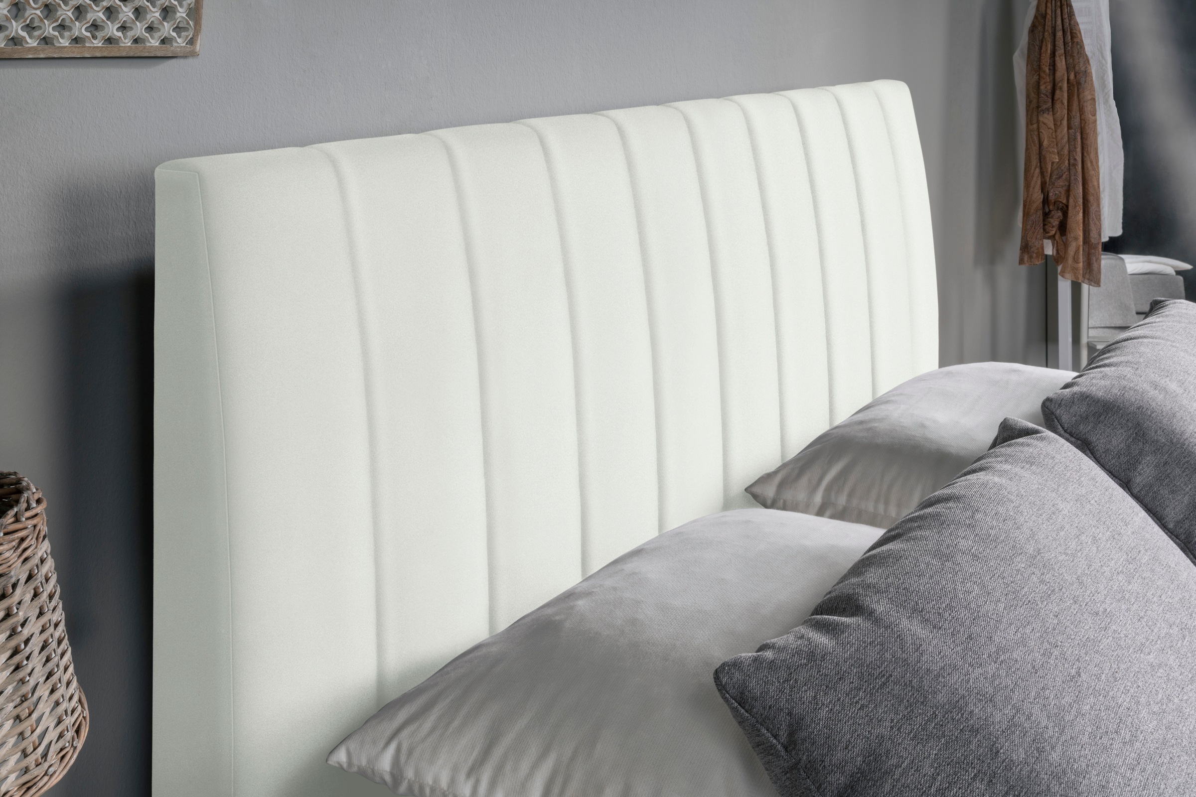 Boxspringbett ALINA "Marvin", weiß (weiß tls 00), B:131cm L:212cm, Komplettbetten, Boxspringbett, inklusive Bettkasten und Topper, in diversen Ausführungen 3