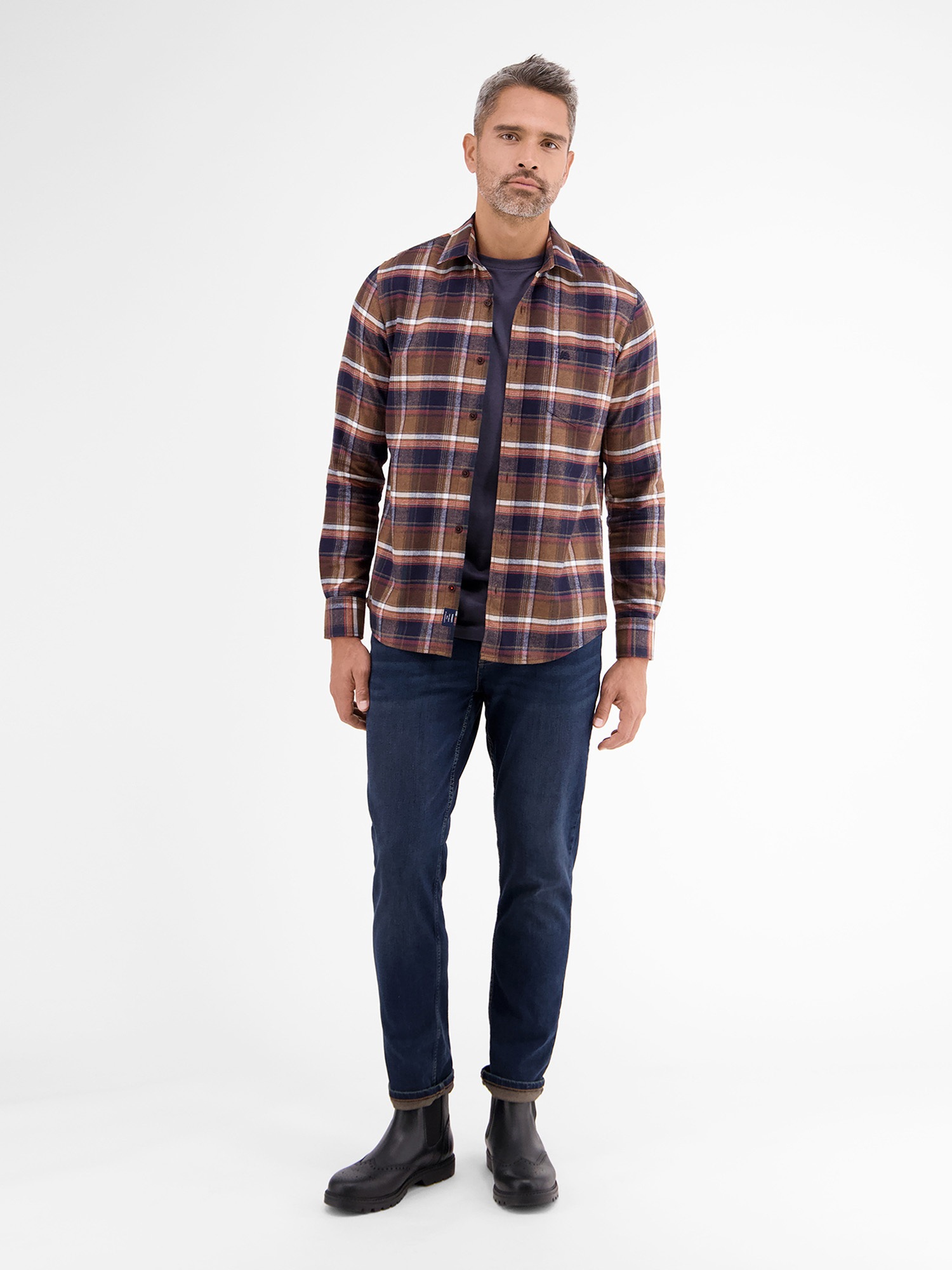 LERROS Flanellhemd »LERROS Flanellhemd, kariert«