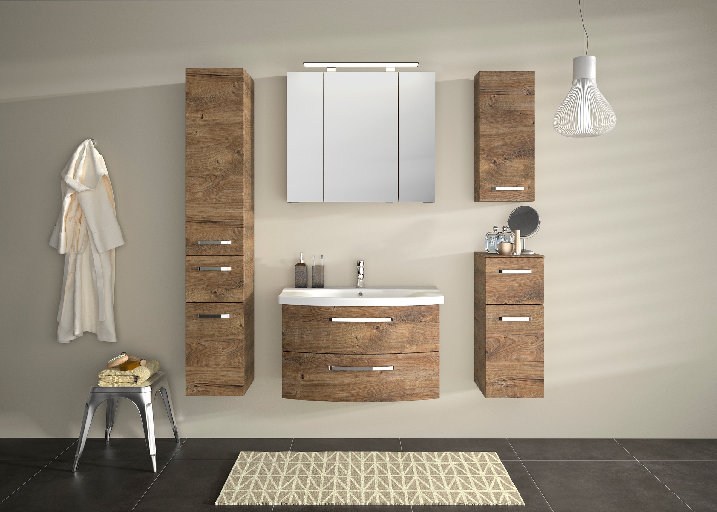 Saphir Badezimmerspiegelschrank "Serie 4010 Badezimmer-Spiegelschrank inkl. günstig online kaufen