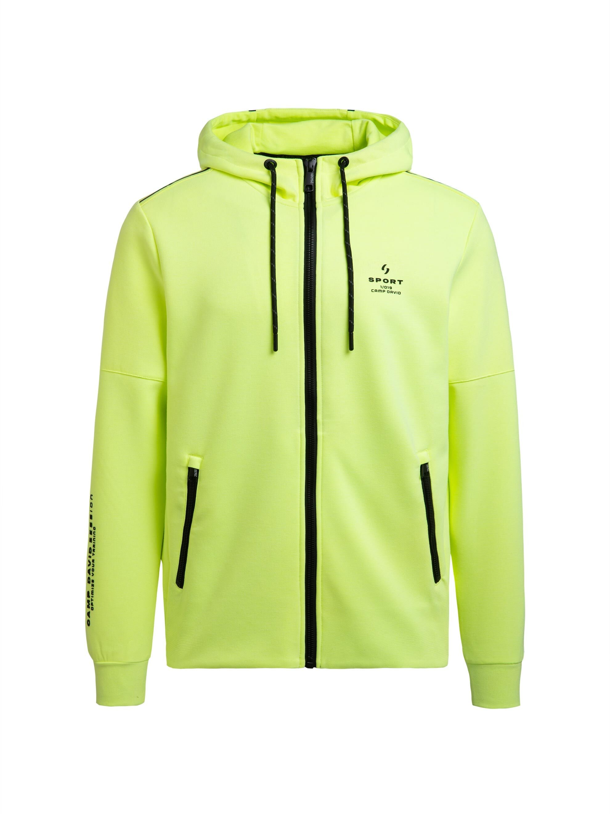 CAMP DAVID Kapuzensweatjacke mit Reißverschlusstaschen