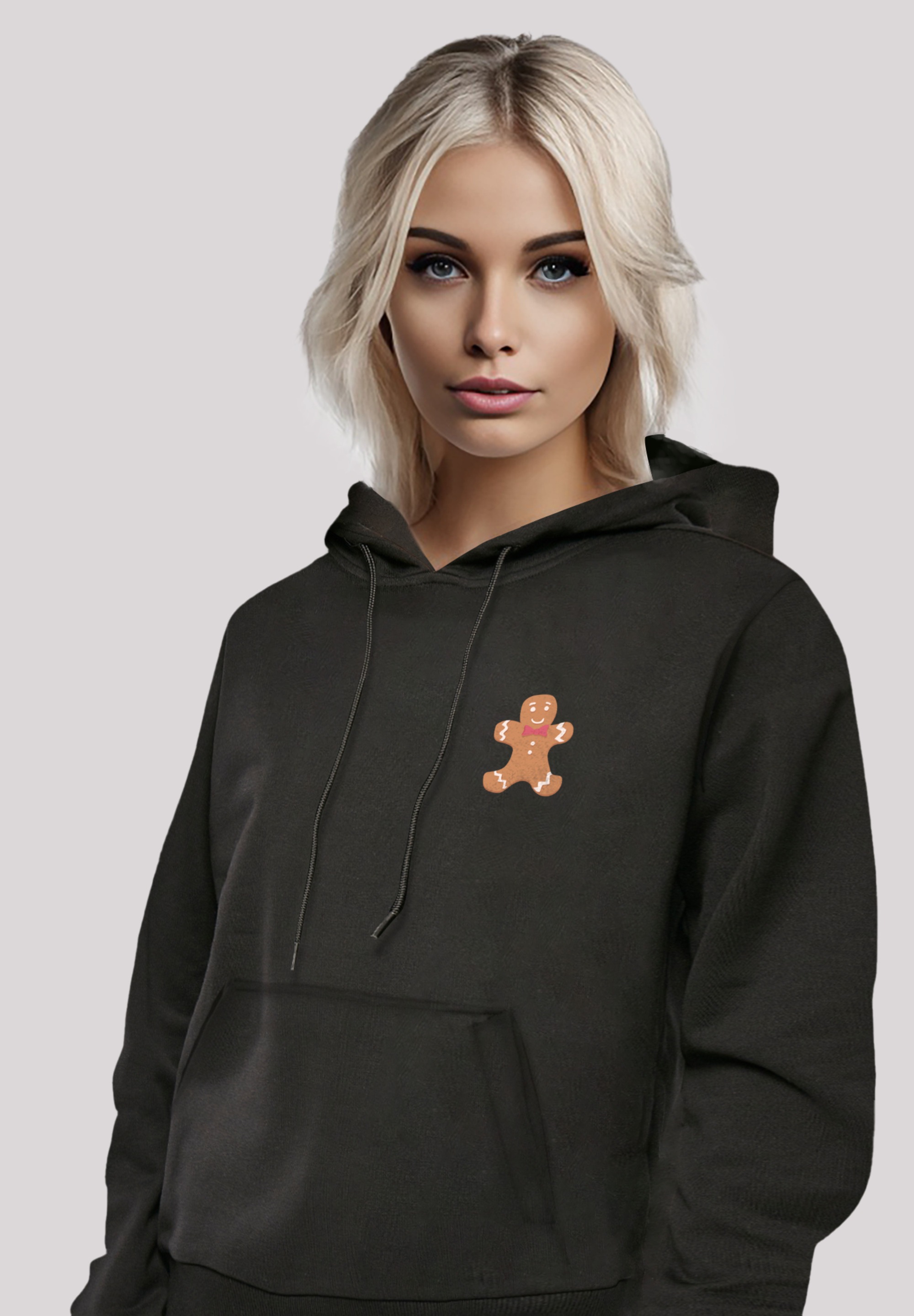 F4NT4STIC Kapuzenpullover »Weihnachten Lebkuchen Männchen«, Premium Qualität, Weihnachten, Geschenk