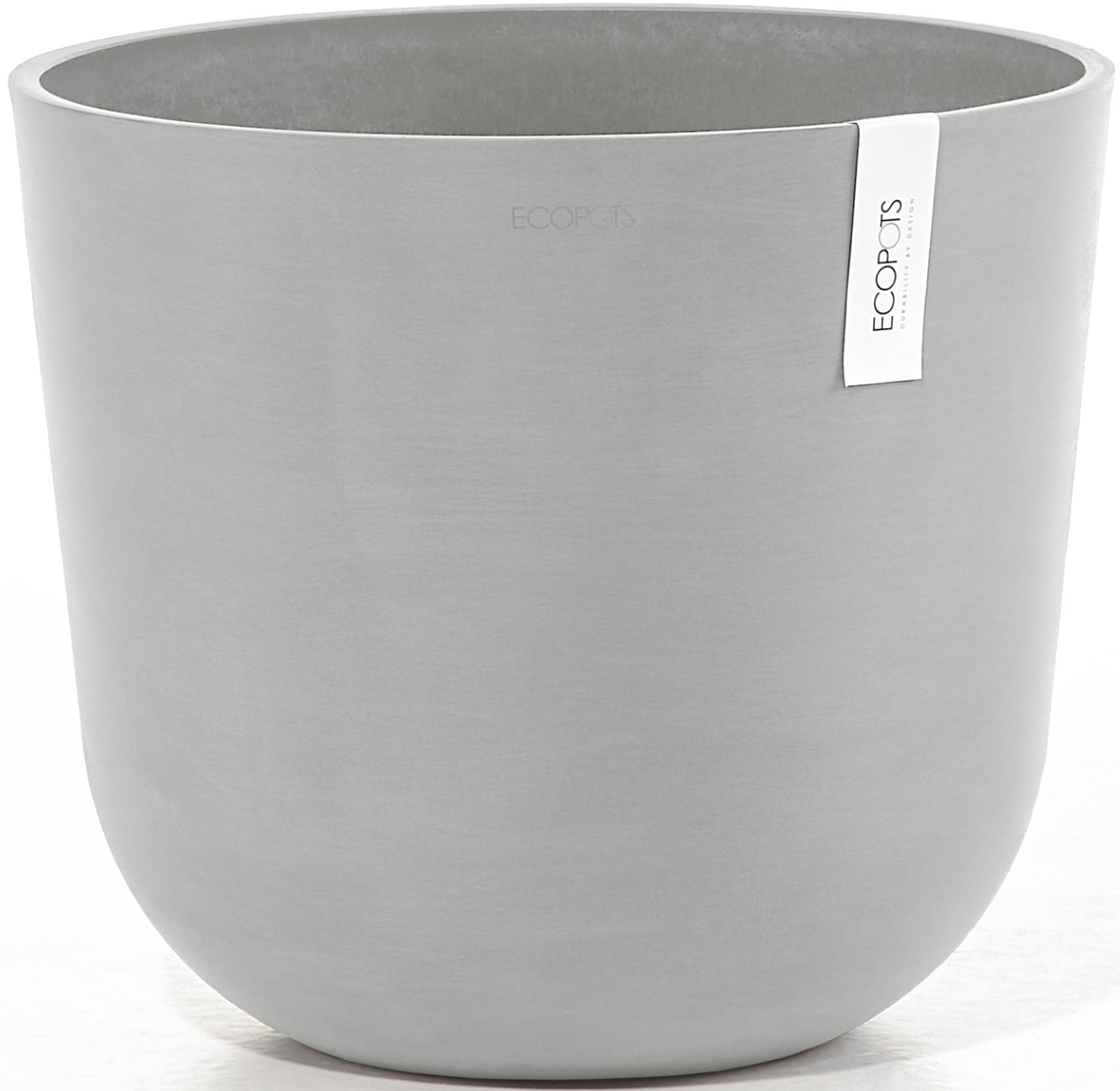 ECOPOTS Blumentopf »Oslo 35 + Wassersystem Weißgrau«, für innen und außen: frostsicher, bruchsicher und lichtbeständig