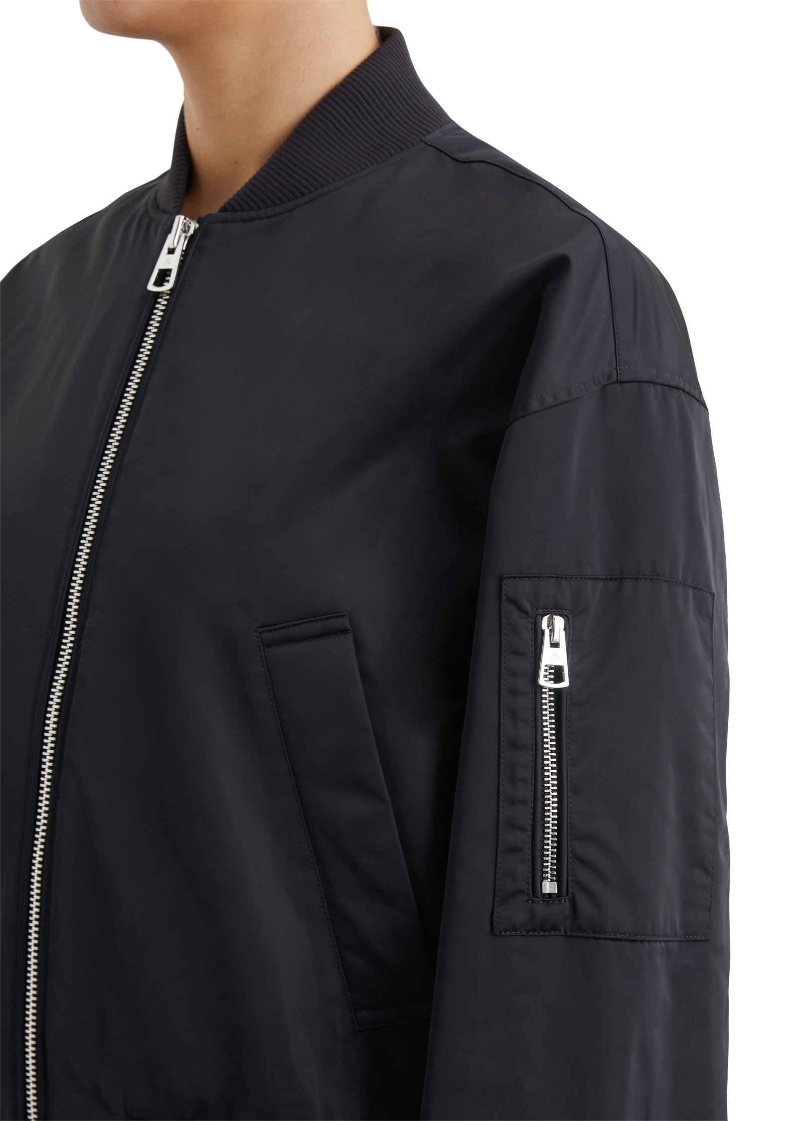 Marc O'Polo Outdoorjacke »aus recyceltem Polyester-Twill«, ohne Kapuze