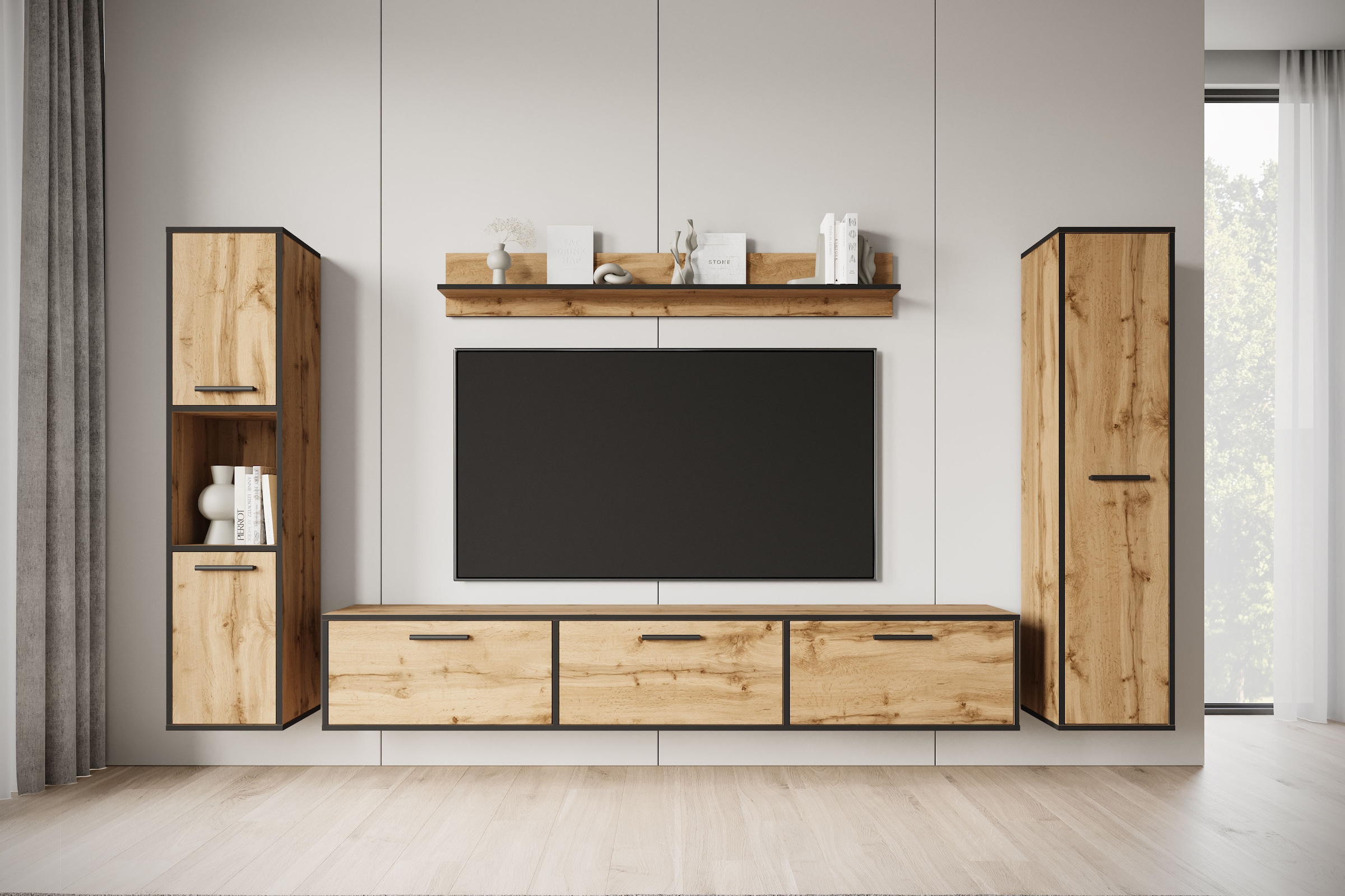 Home affaire "BOGOTA XL, Vitrine Türanschlag links/rechts wechselbar" 4 Stk günstig online kaufen