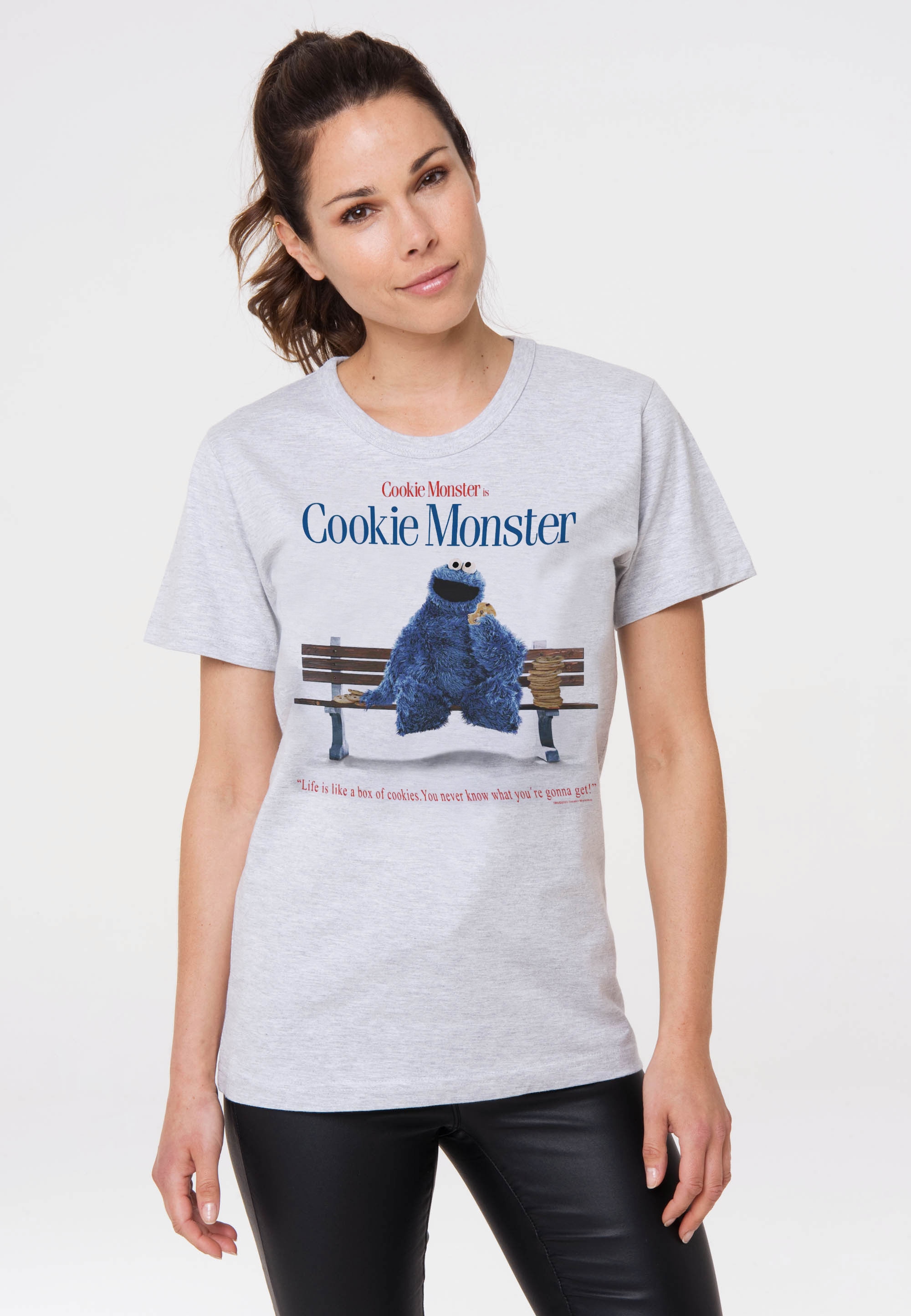 T-Shirt BAUR Print coolem Krümelmonster«, für – »Sesamstraße mit LOGOSHIRT bestellen |