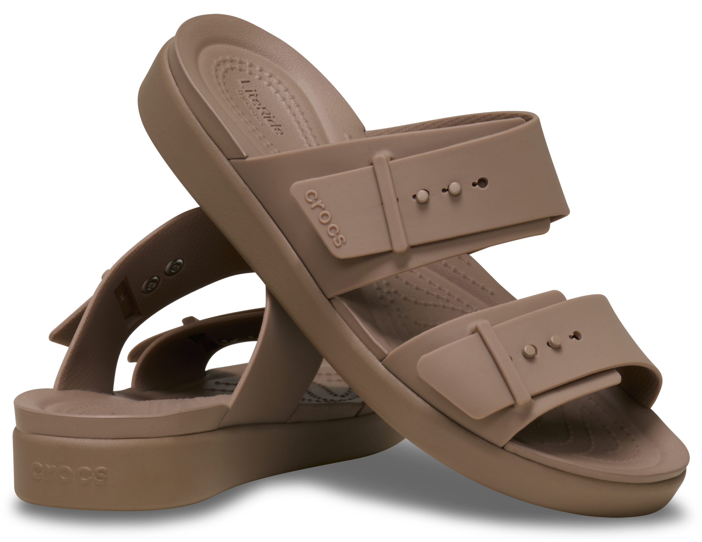 Crocs Brooklyn Buckle Low Mule Marron 42 3