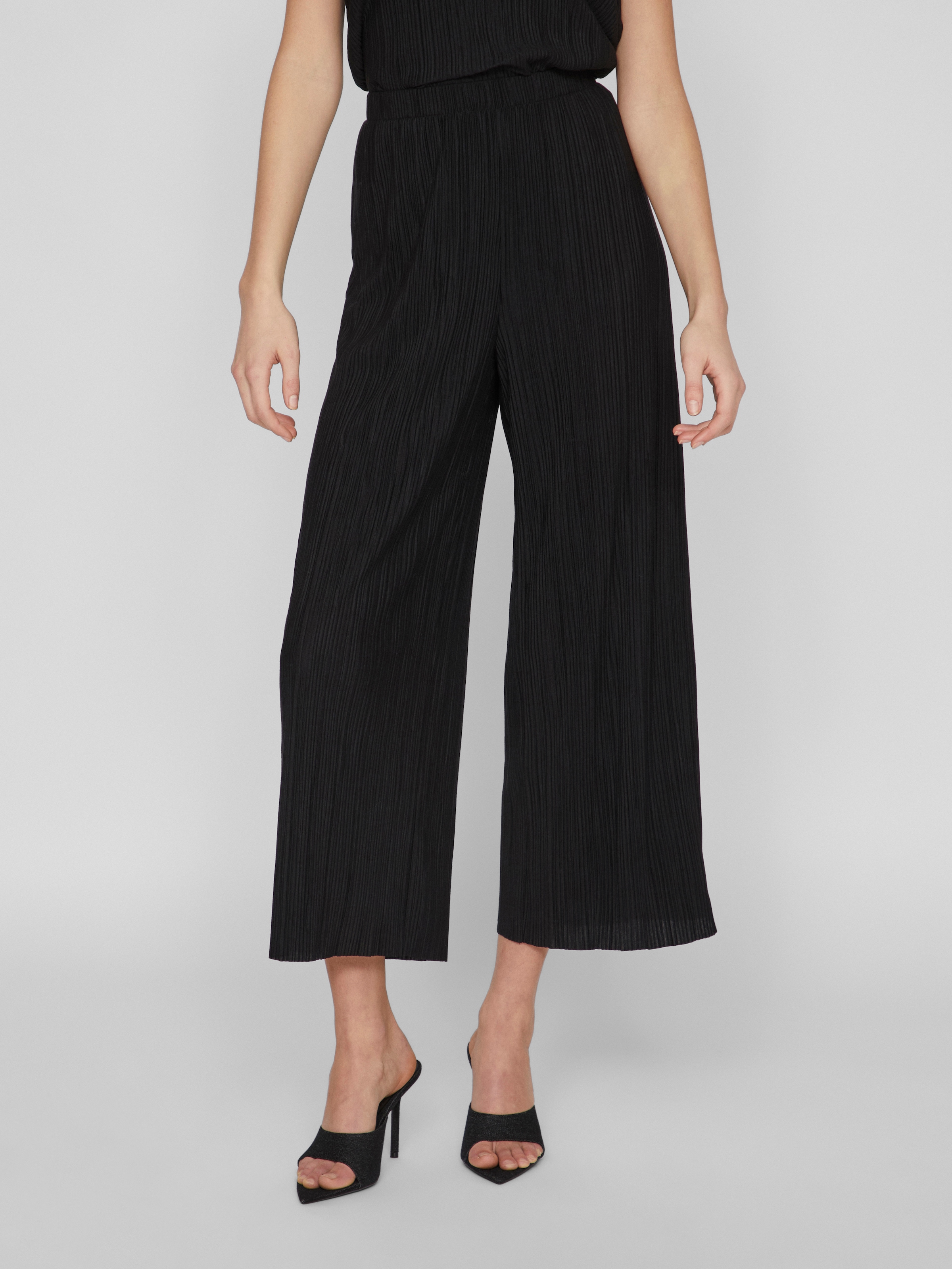 Vila "VIPLISA HW CULOTTE PANTS - NOOS" Sommerhose, plissierte Optik günstig online kaufen