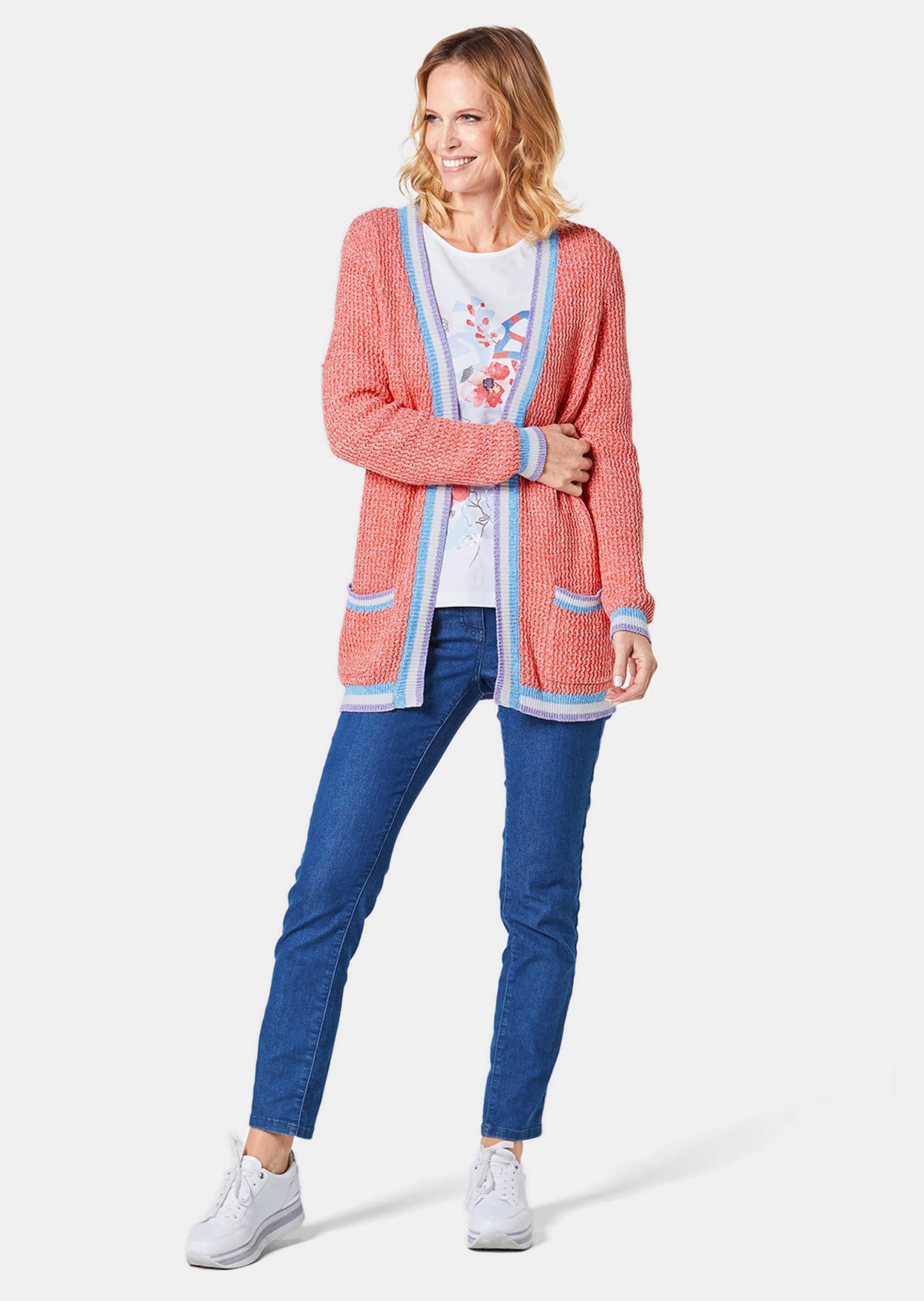 GOLDNER Strickjacke »Strickjacke in raffinierter Struktur«