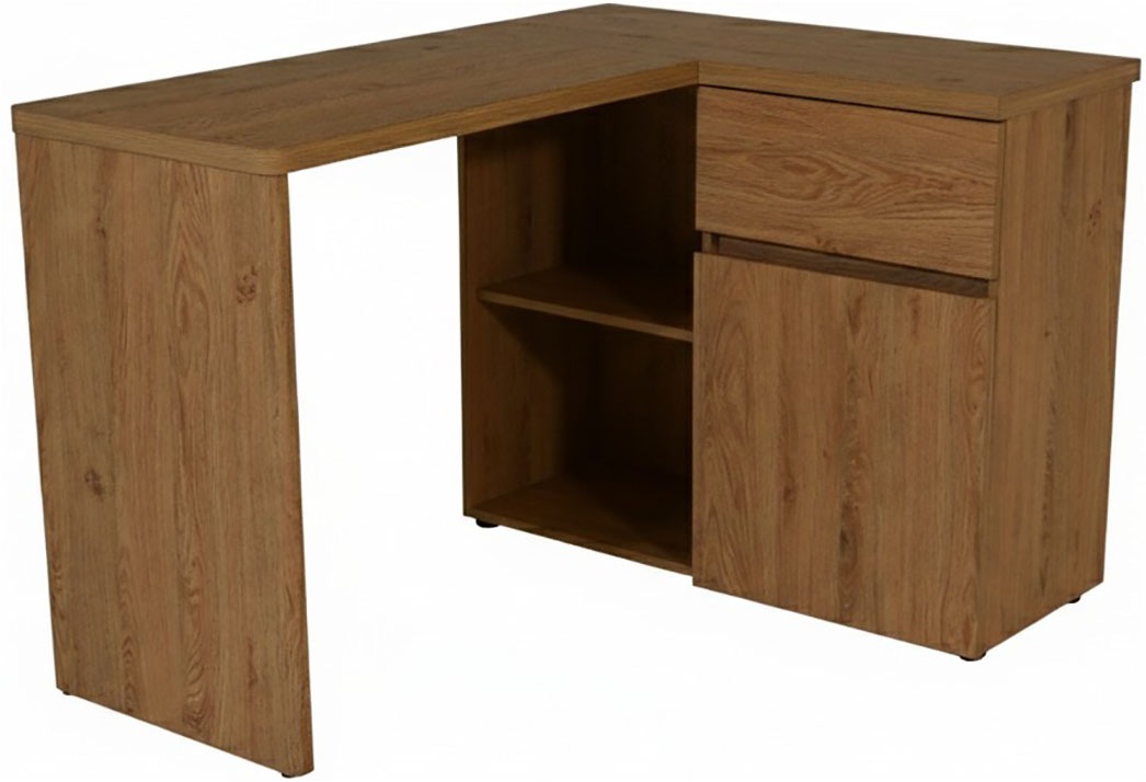 Jahnke Eckschreibtisch "CU-LIBRE 125 E" wechselseitig montierbar, viel Stauraum, Breite 117 cm