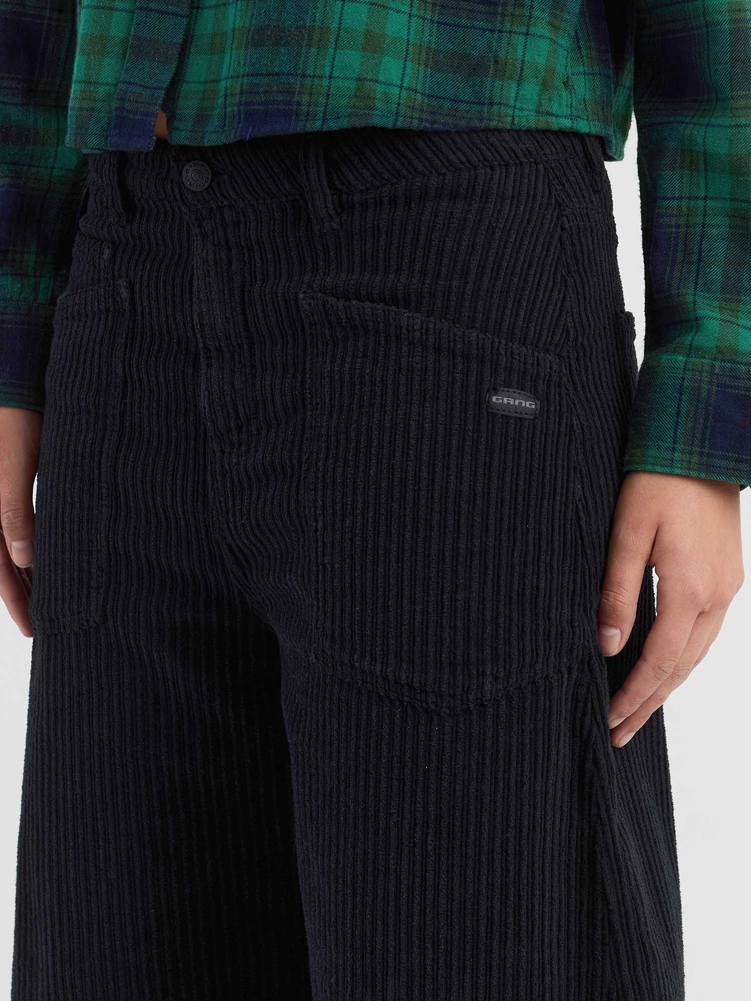 GANG Cordhose »94ODINA«  im O-Shape, verkürzte Beinlänge