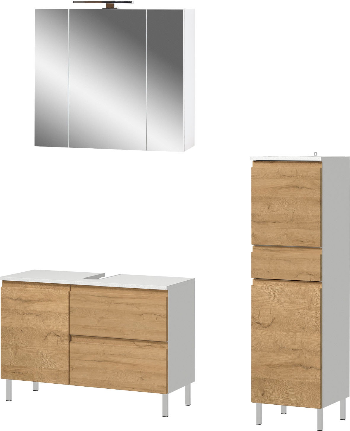 GERMANIA Badmöbel-Set "Torrance" 3 Stk. tlg. Waschbecken-Unterschrank, Spie günstig online kaufen