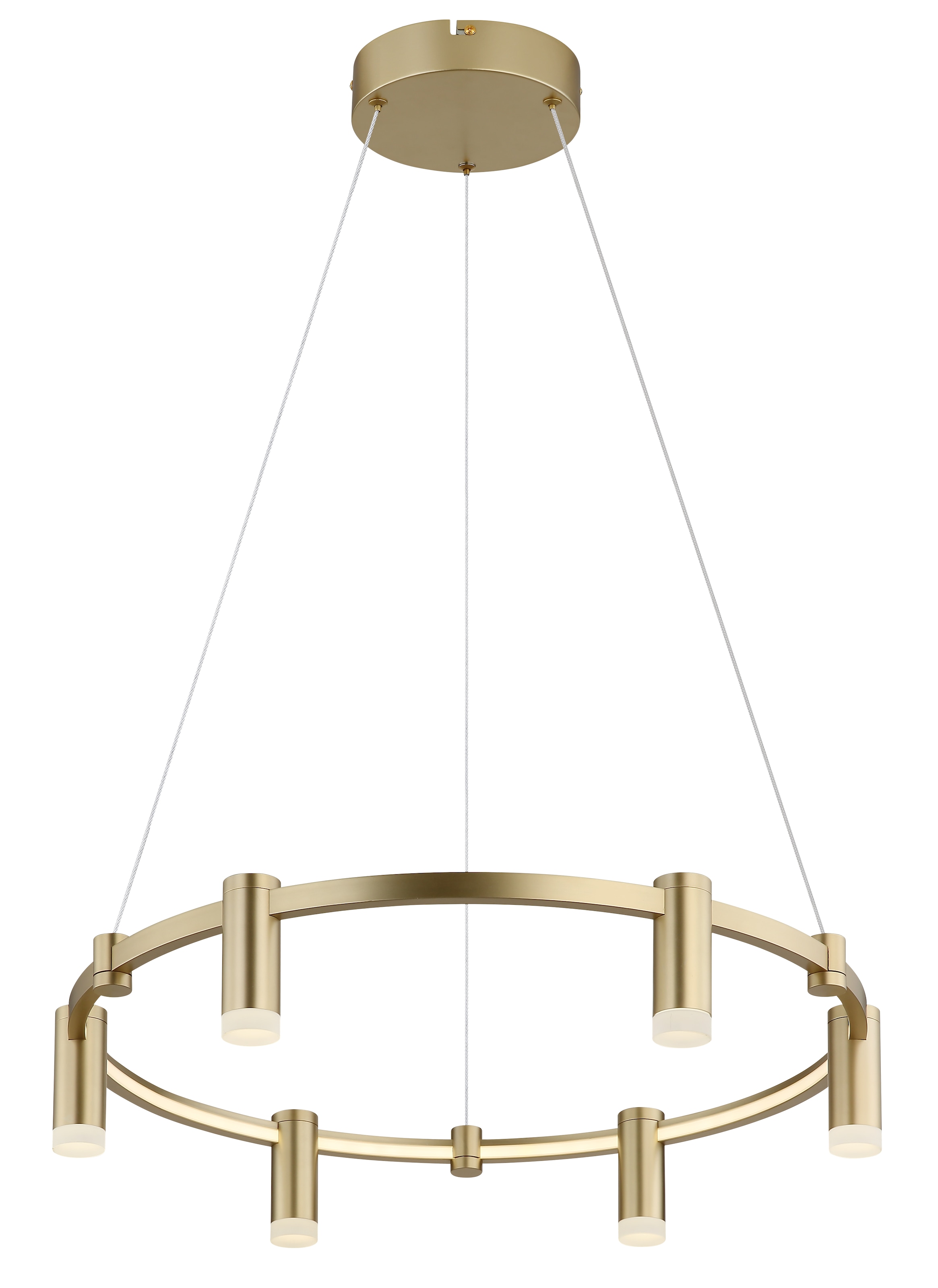 GLOBO LIGHTING Hängeleuchte »CASTELA« LED-Modul 1 Stk. Goldfarbene Hängeleuchte mit Acryl opal, Memoryfunktion, LED 58W