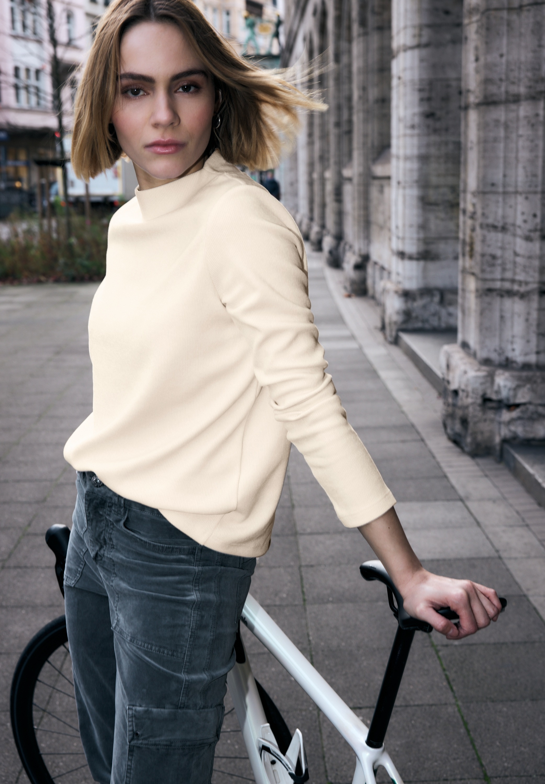 STREET ONE STUDIO Langarmshirt mit Turtleneck