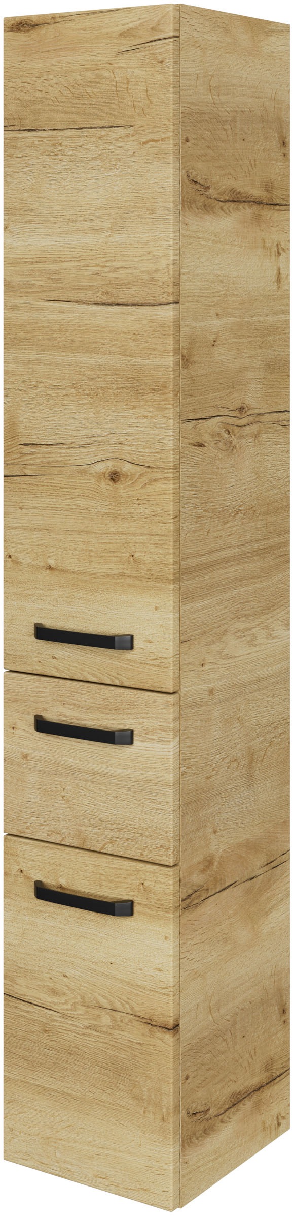 Saphir Hochschrank »Serie 4010 Badschrank 30 cm breit, mit 2 Türen und 1 Schublade«, 3 Glas-Einlegeböden, Badezimmer-Hochschrank inkl. Türdämpfer