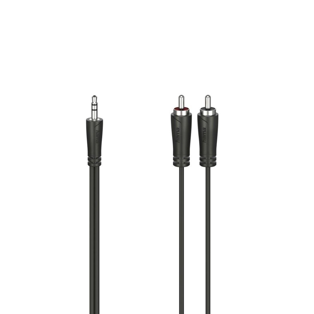 Hama Audio-Adapter »Audio Kabel, 3,5 mm Klinken Stecker, 2 Cinch-Stecker, Stereo«, 50 cm