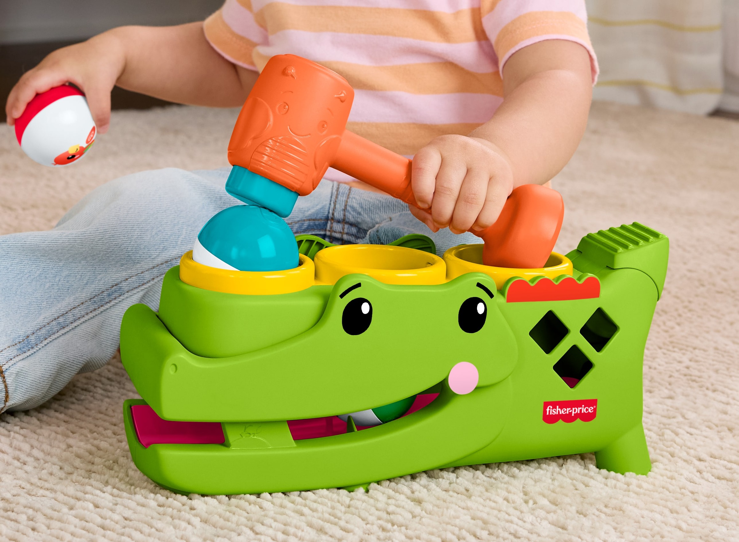 Fisher-Price® Klopfbank »Sitz- und Klopf-Rolligator«