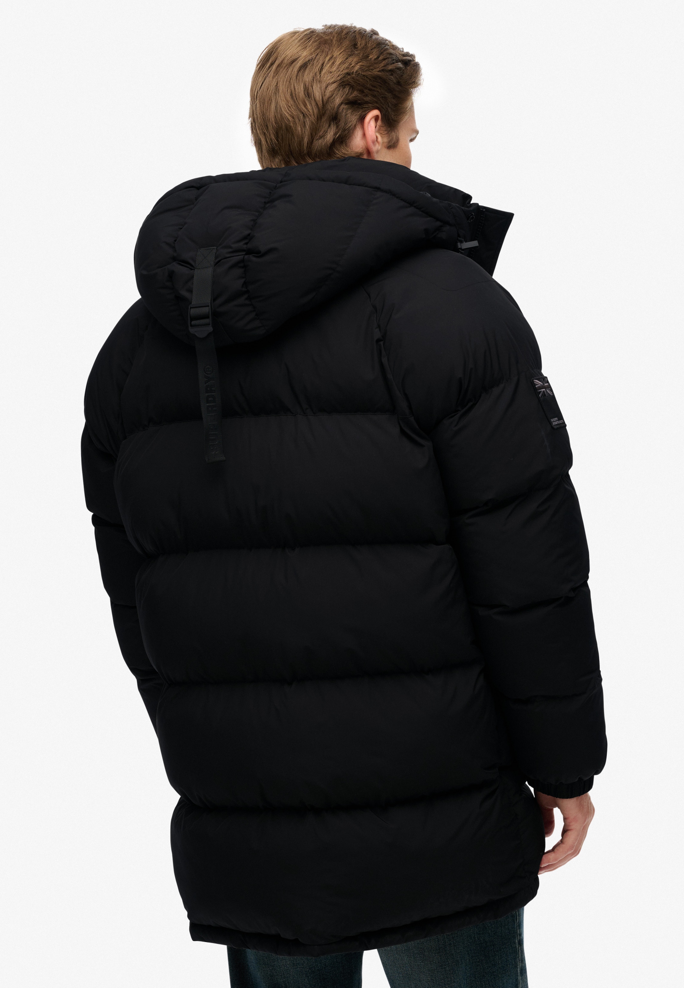 Superdry Steppjacke »XPD LONGLINE BAFFLE PARKA« mitKapuze