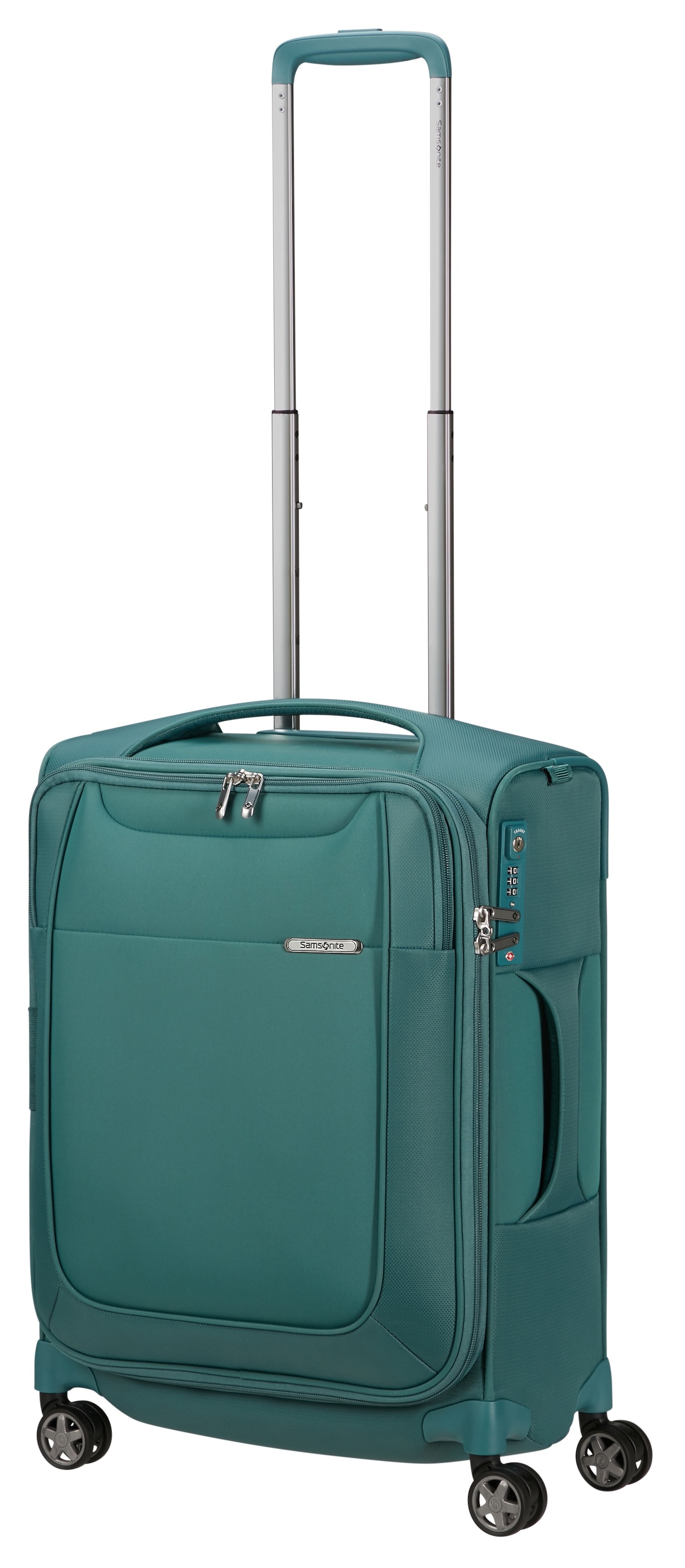 Samsonite Weichgepäck-Trolley »D'LITE«, 4 St. Rollen, Hartschalen-Koffer Reisekoffer TSA-Zahlenschloss im klassischen Design