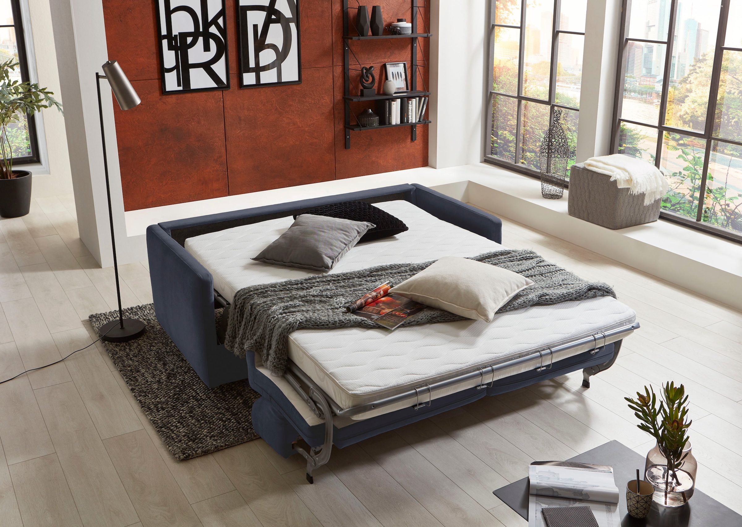 ATLANTIC home collection Schlafsofa "Limone" für Dauerschläfer geeignet ink günstig online kaufen