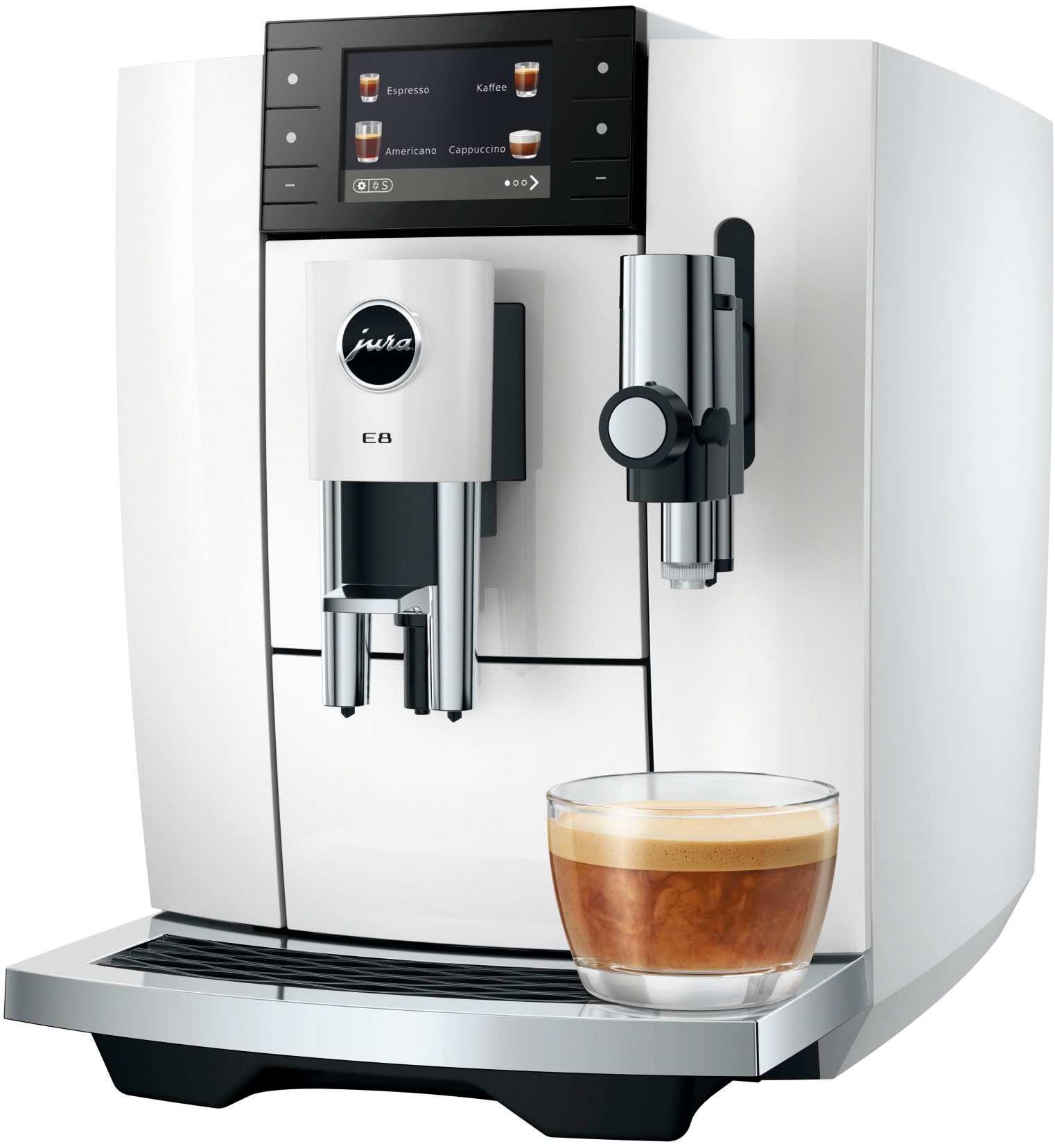 JURA Kaffeevollautomat »15747 E8 Piano White (ED)«