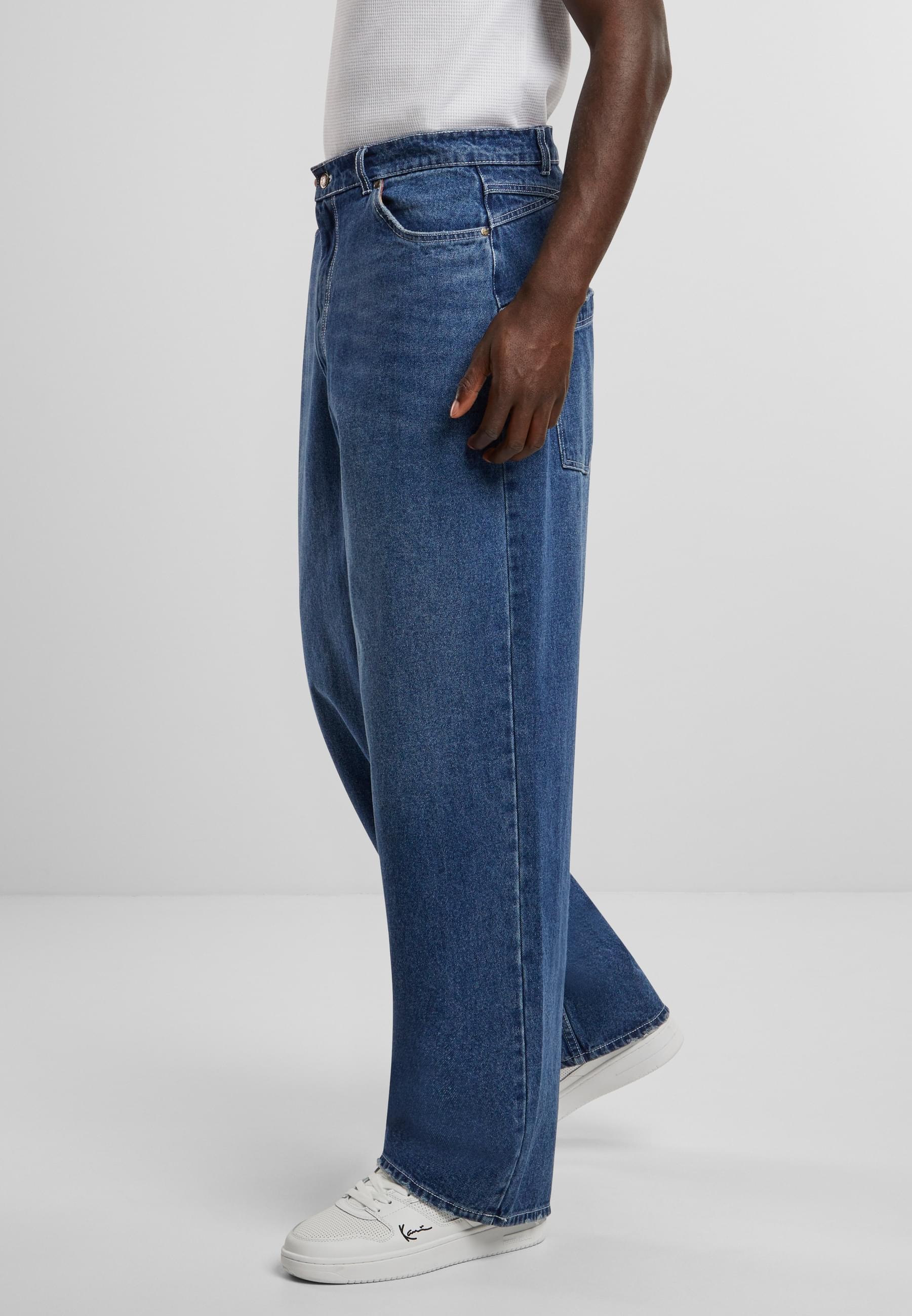 Karl Kani Bequeme Jeans »Karl Kani Herren Karl Kani Metal Plate Baggy Five Pocket Denim«