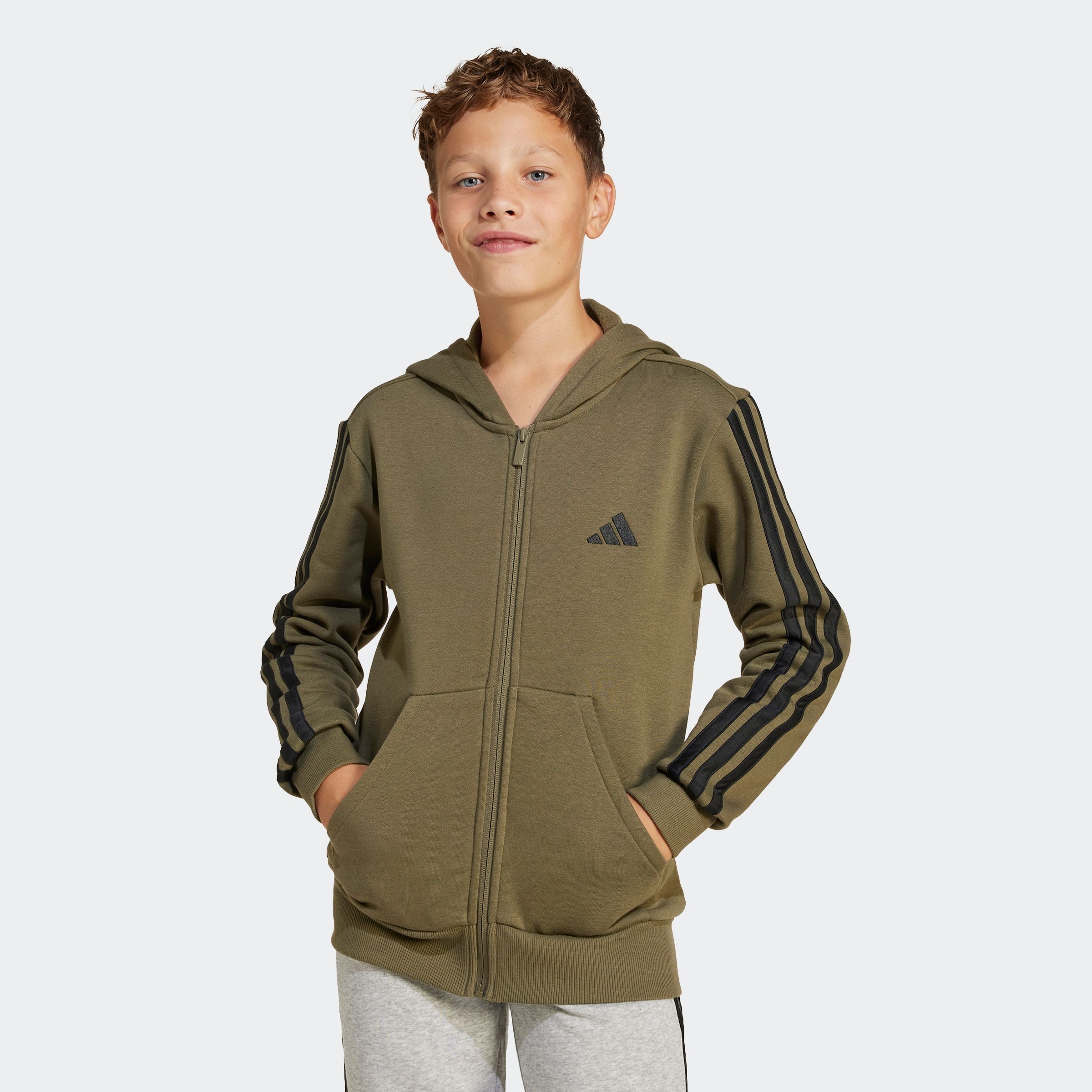 adidas Sportswear Kapuzensweatshirt »J 3S FL FZ HD«