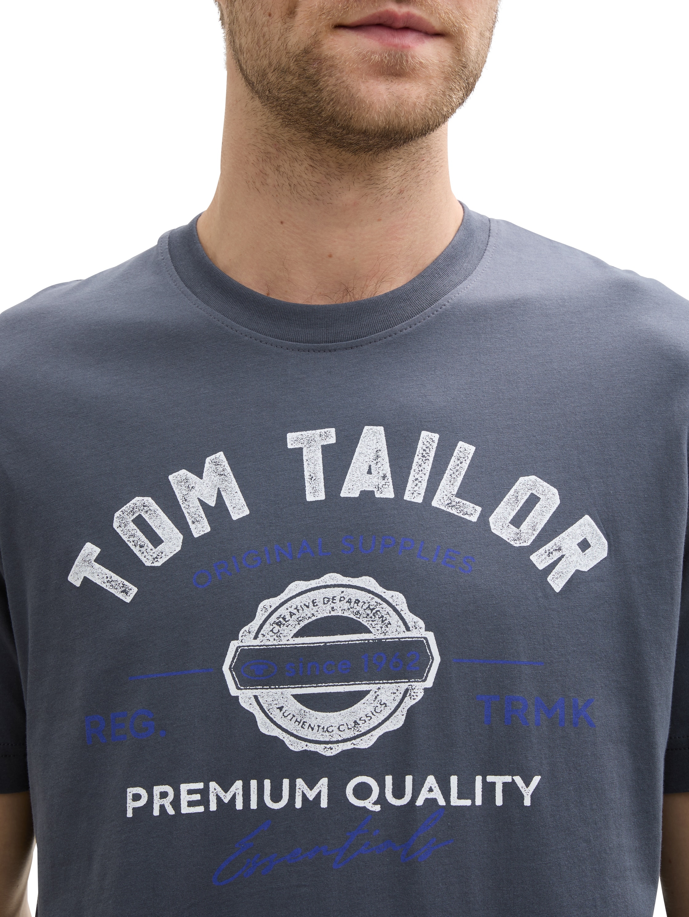 TOM TAILOR T-Shirt, mit großem Logofrontprint