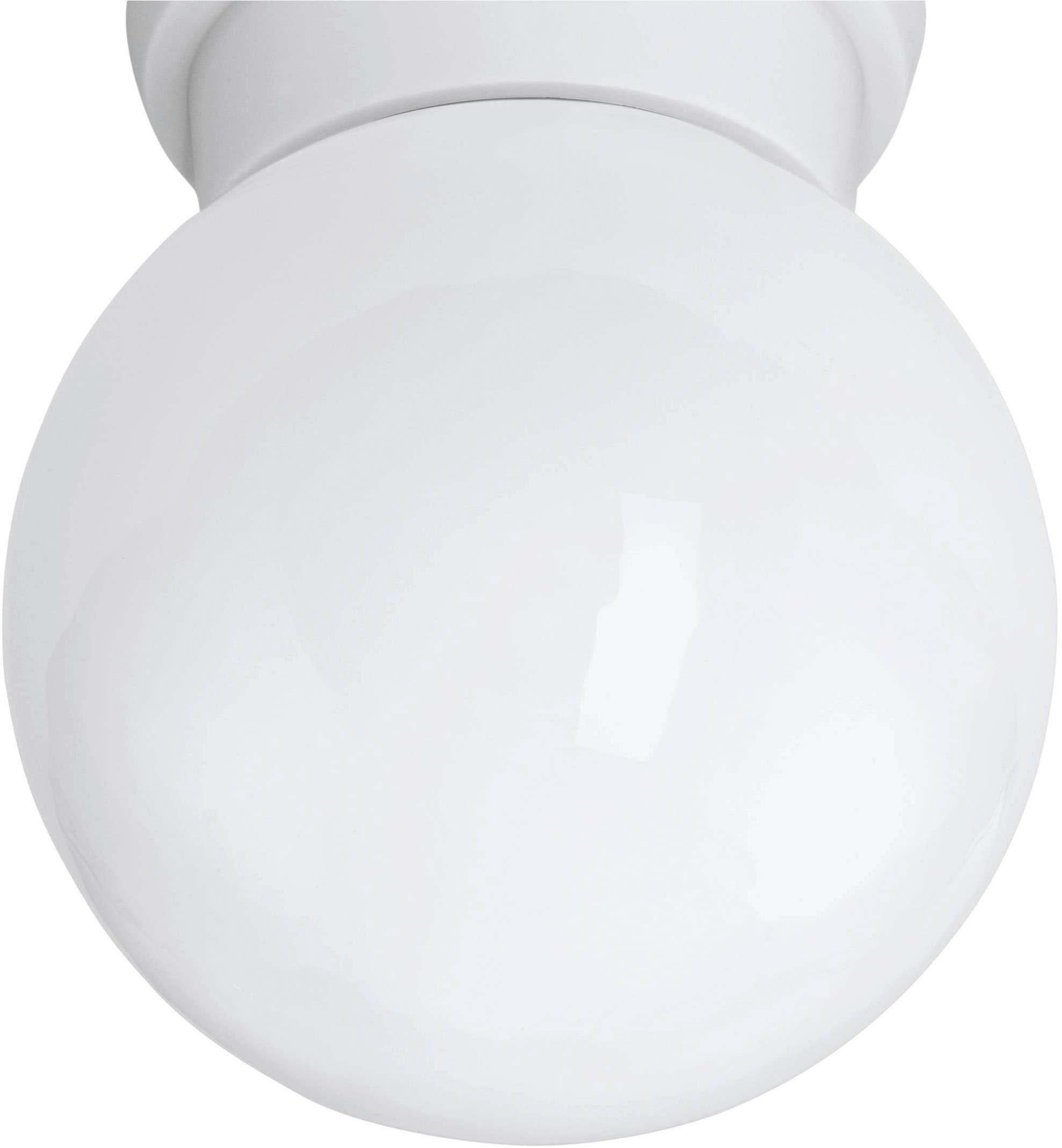 EGLO LED Deckenleuchte »DURELO Flurlampe, Bürolampe, modern, 1-flammig«, 1 flammig, Leuchtmittel E27 | ohne Leuchtmittel, Deckenleuchte modern, aus Kunststoff und Glas, Küchenlampe, Lampe, E27