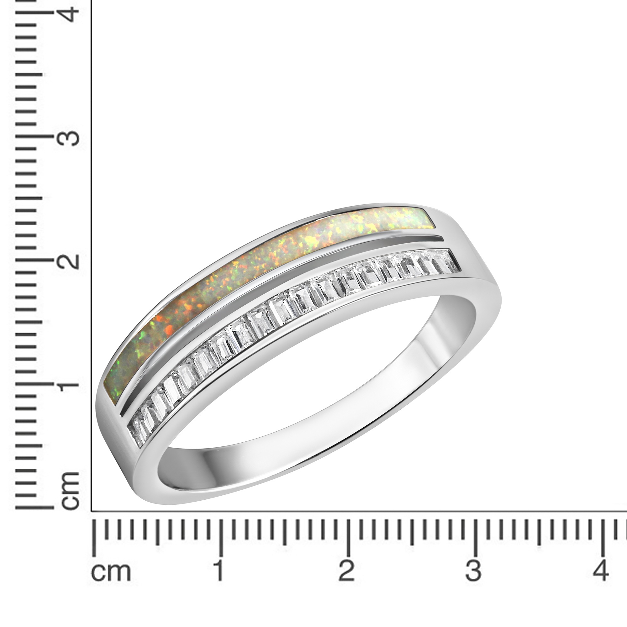 Vivance Fingerring »925-Sterling Silber rhodiniert Zirkonia«