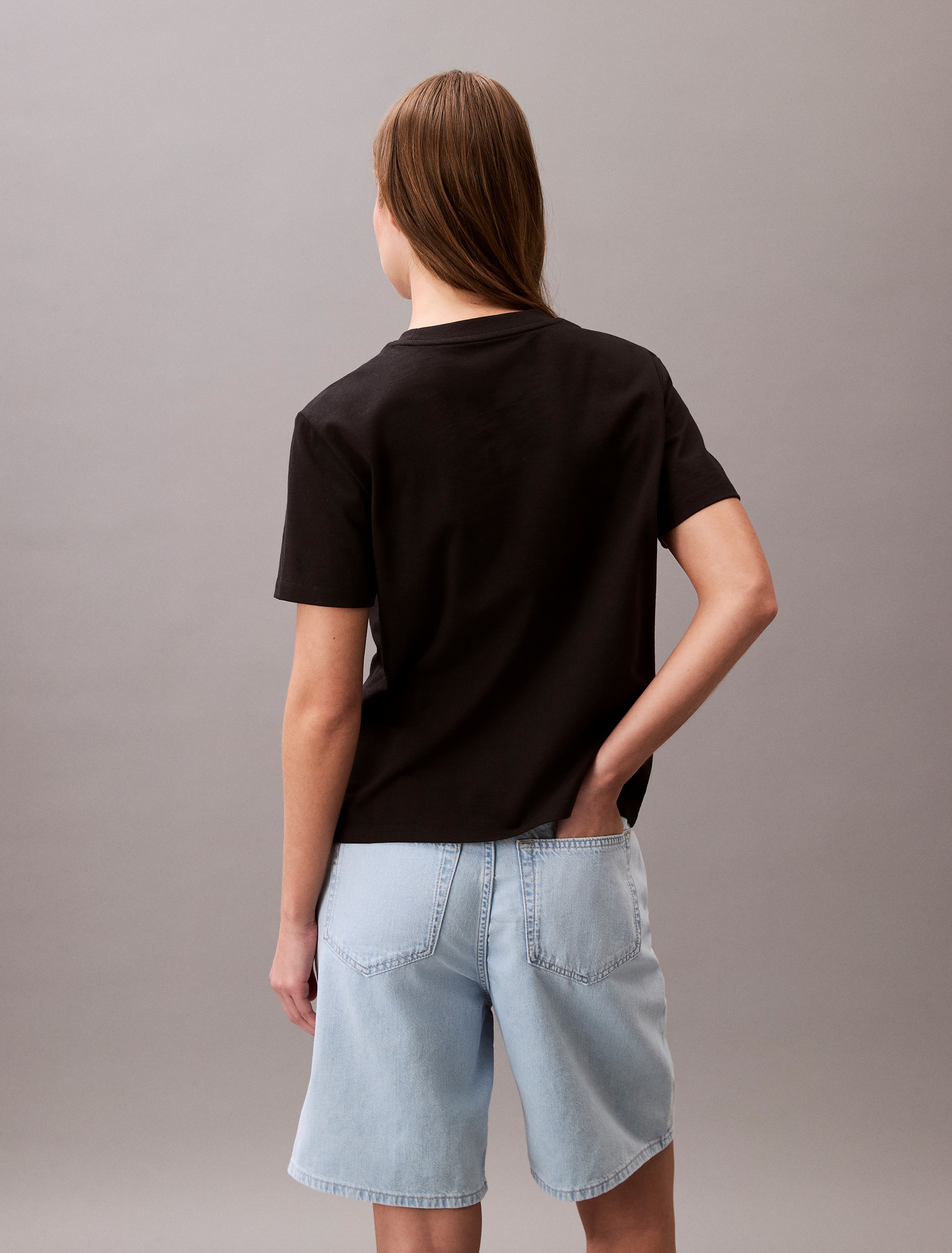 Calvin Klein Jeans T-Shirt »A- INST. LOGO CLASSIC TEE SS«, mit Logoschriftzug