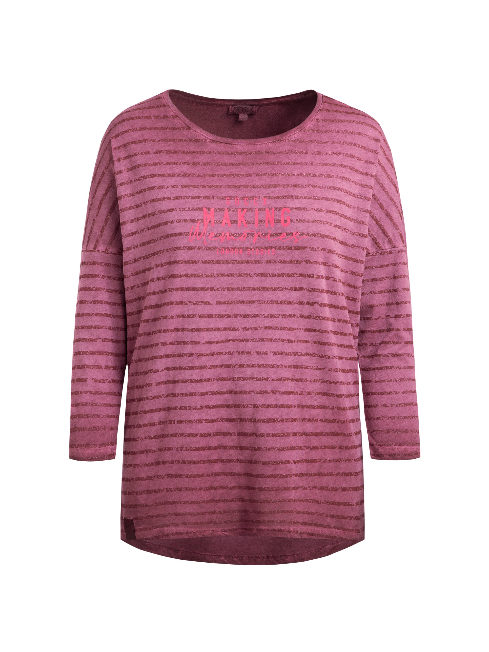 SOCCX 3/4-Arm-Shirt aus Baumwolle