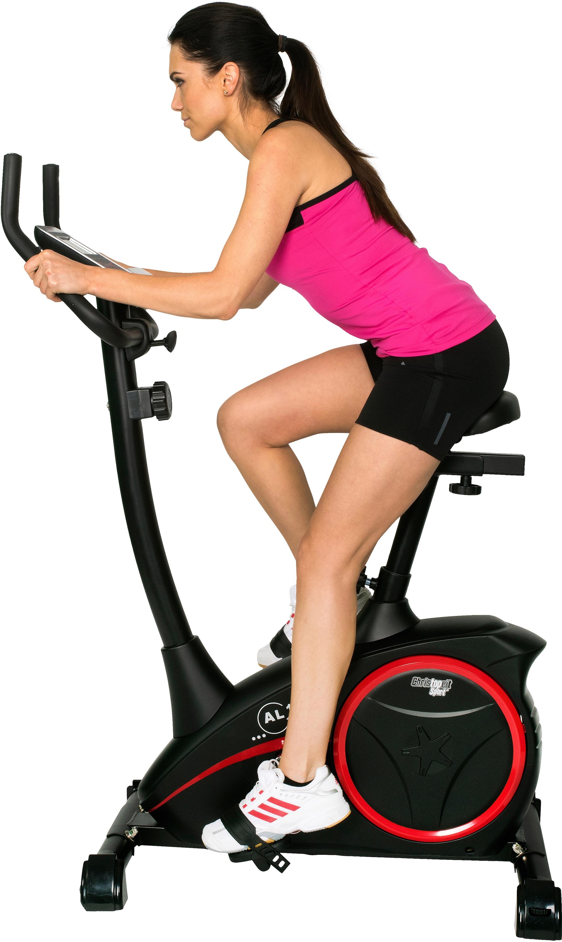 Christopeit Sport® Heimtrainer »AL 1«, (mit Tablet-Halterung), Schwungmasse ca. 9 kg, 8 Widerstandsstufen