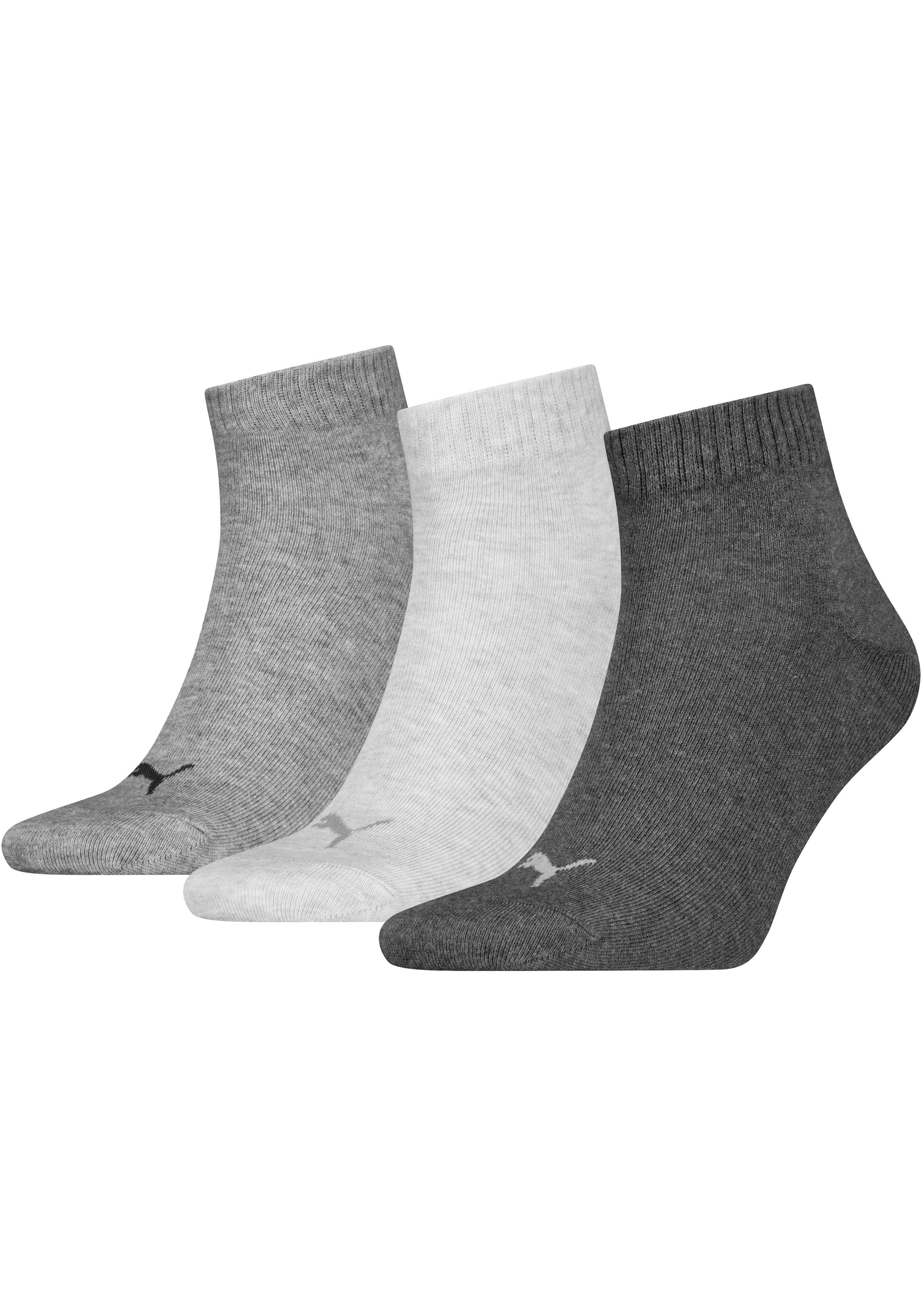 PUMA Kurzsocken "PUMA UNISEX QUARTER PLAIN 3P" 3 Paar, 3 Paar tlg. Atmungsa günstig online kaufen