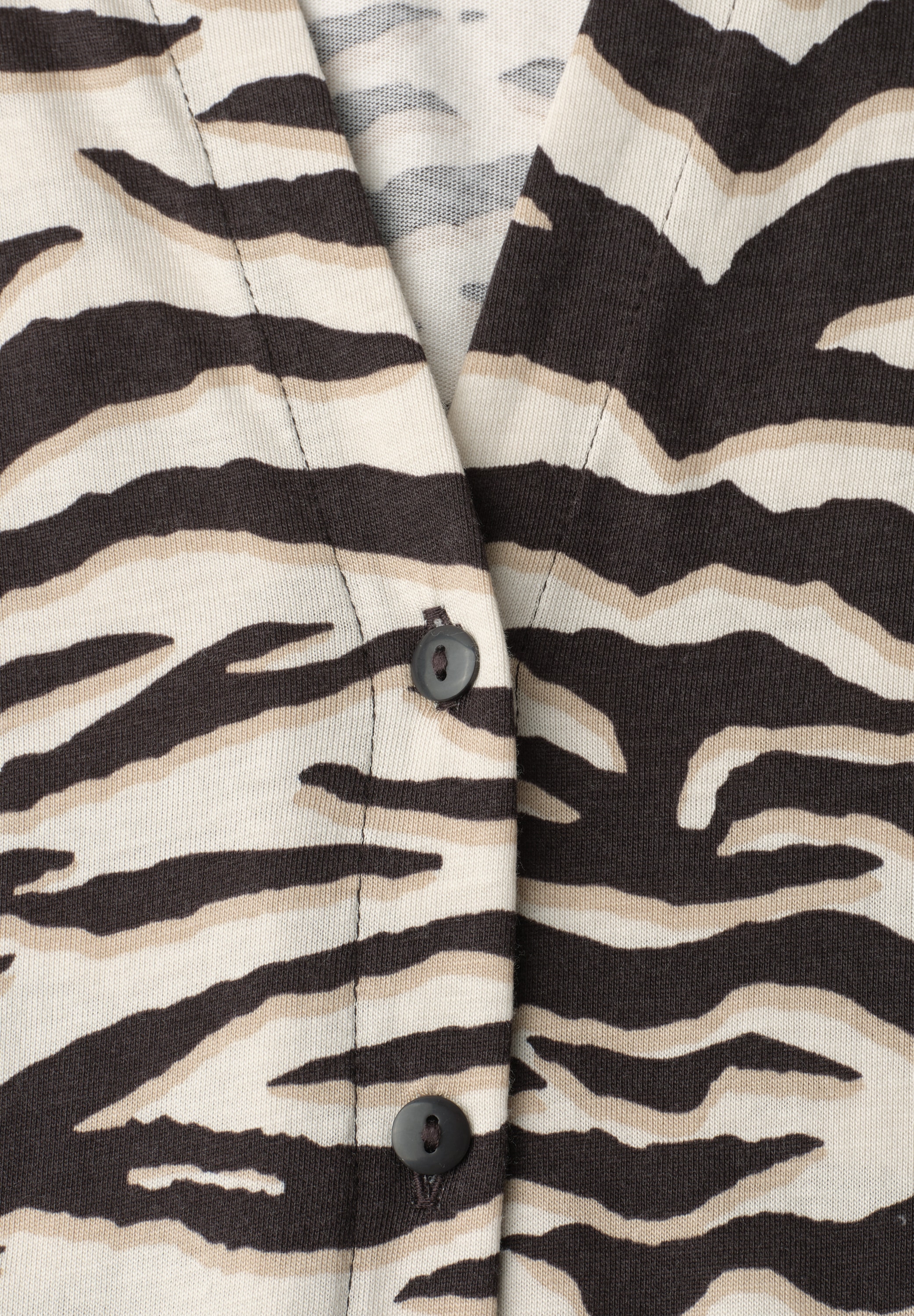 STREET ONE Blusenshirt mit geschlitztem Rundhalsausschnitt