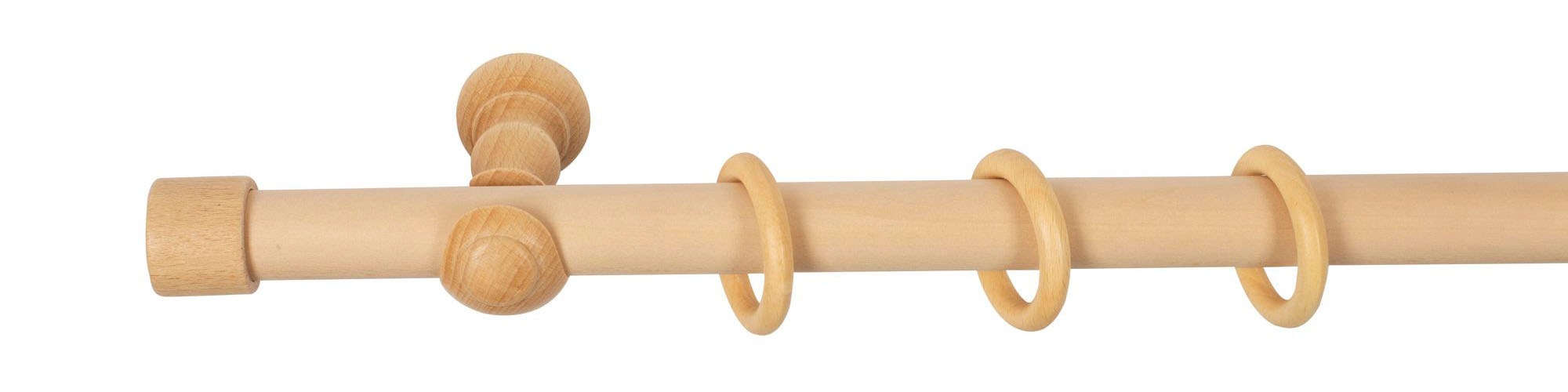 SN DECO GROUP Gardinenstange "Cafiro" 1 läufig-läufig Fixmaß 28 mm, Holz, v günstig online kaufen