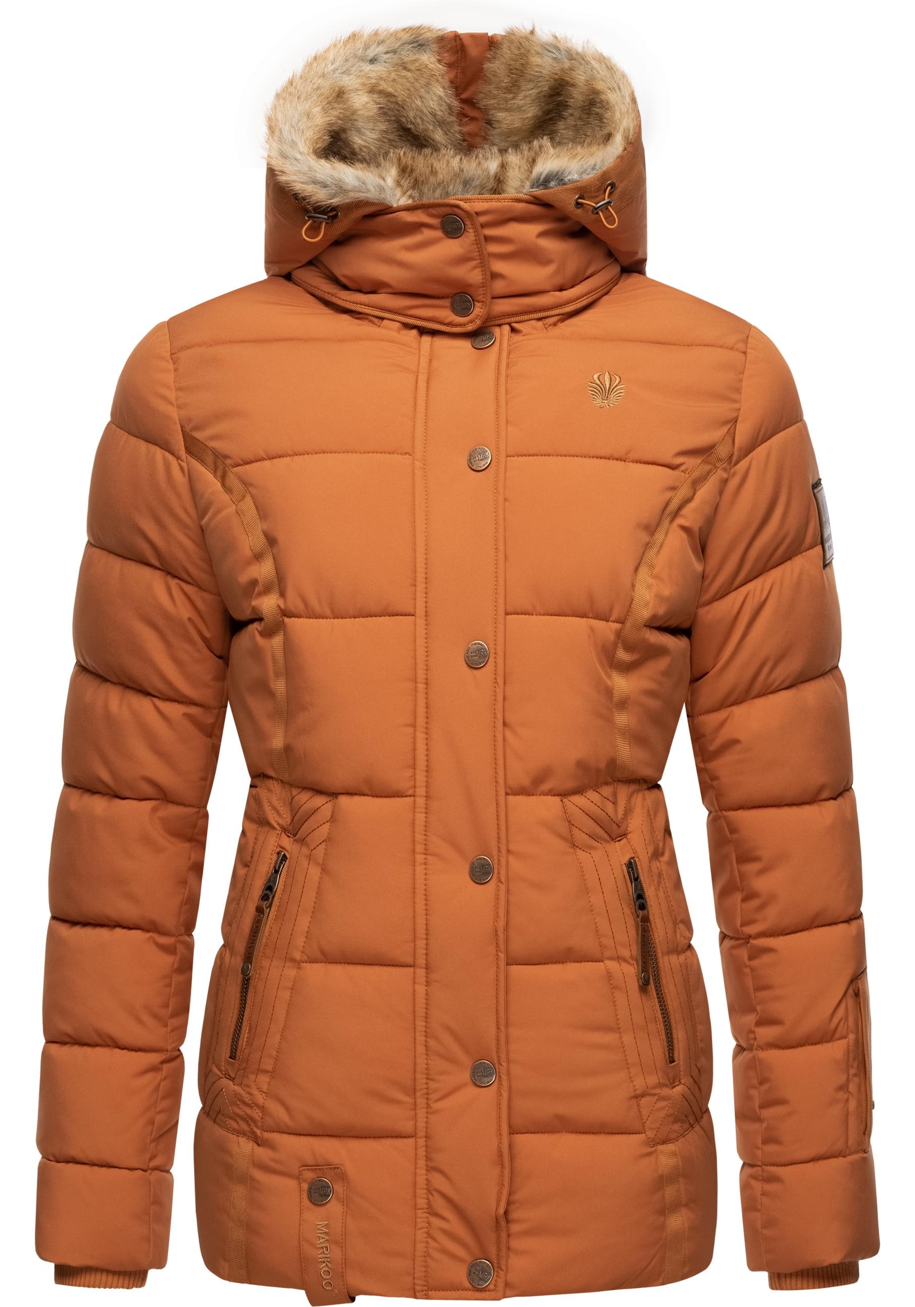 Marikoo Winterjacke »Nekoo«, mit Kapuze, stylische Damen Steppjacke mit großer Kapuze