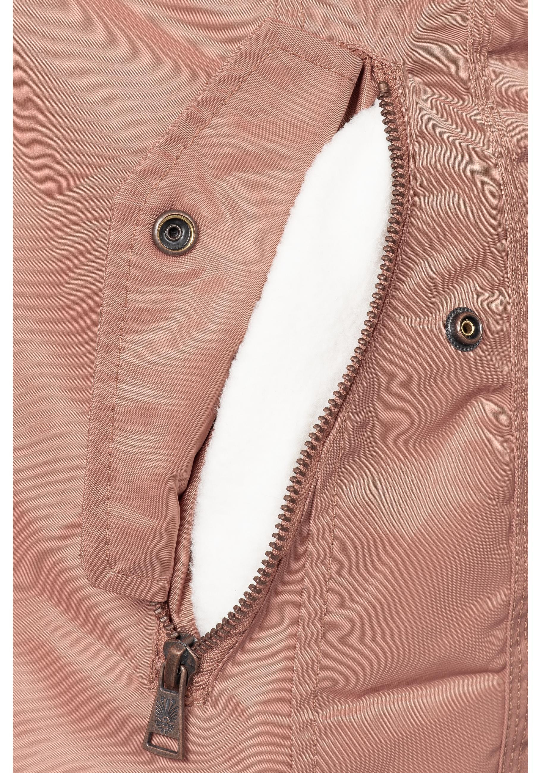 Navahoo Wintermantel »La Viva«, hochwertiger Winterparka mit großem Kunstfell