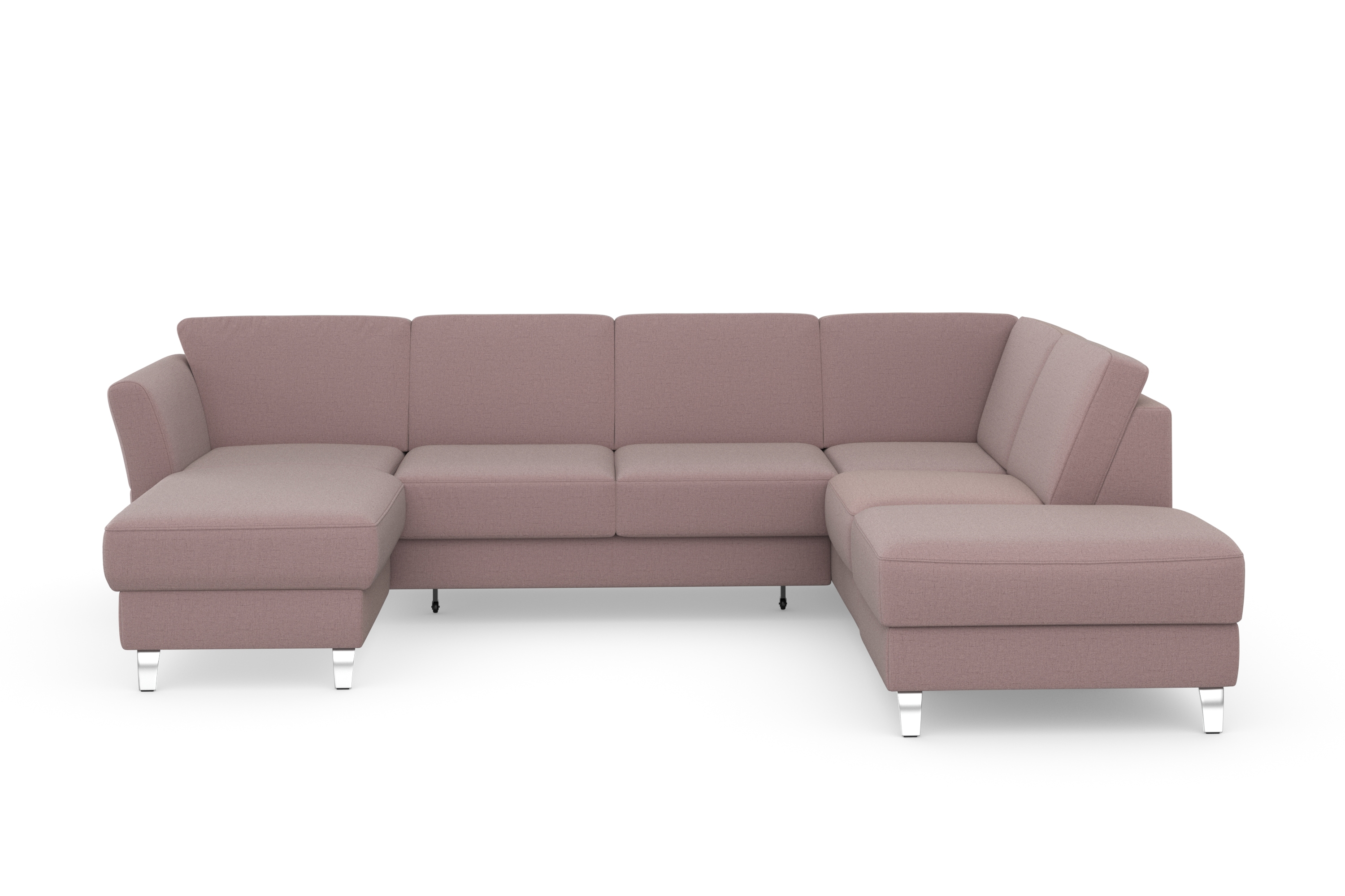 sit&more Wohnlandschaft "Visby U-Form" Wahlweise mit Schlaffunktion und Stauraum, frei im Raum stellbar