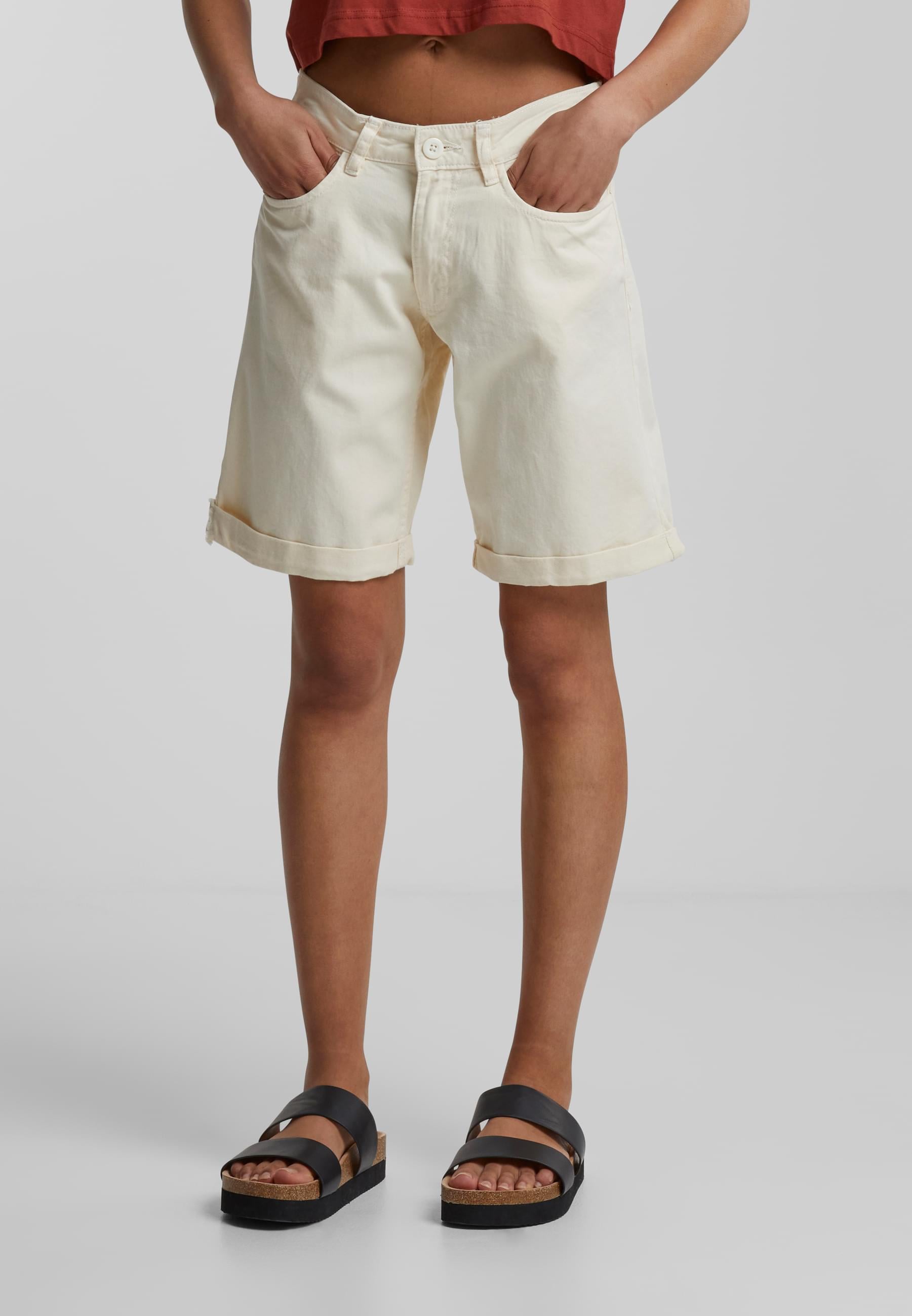 URBAN CLASSICS Sweatshorts »Urban Classics Damen Ladies Organic Cotton Bermuda Pants«, (1 tlg.)