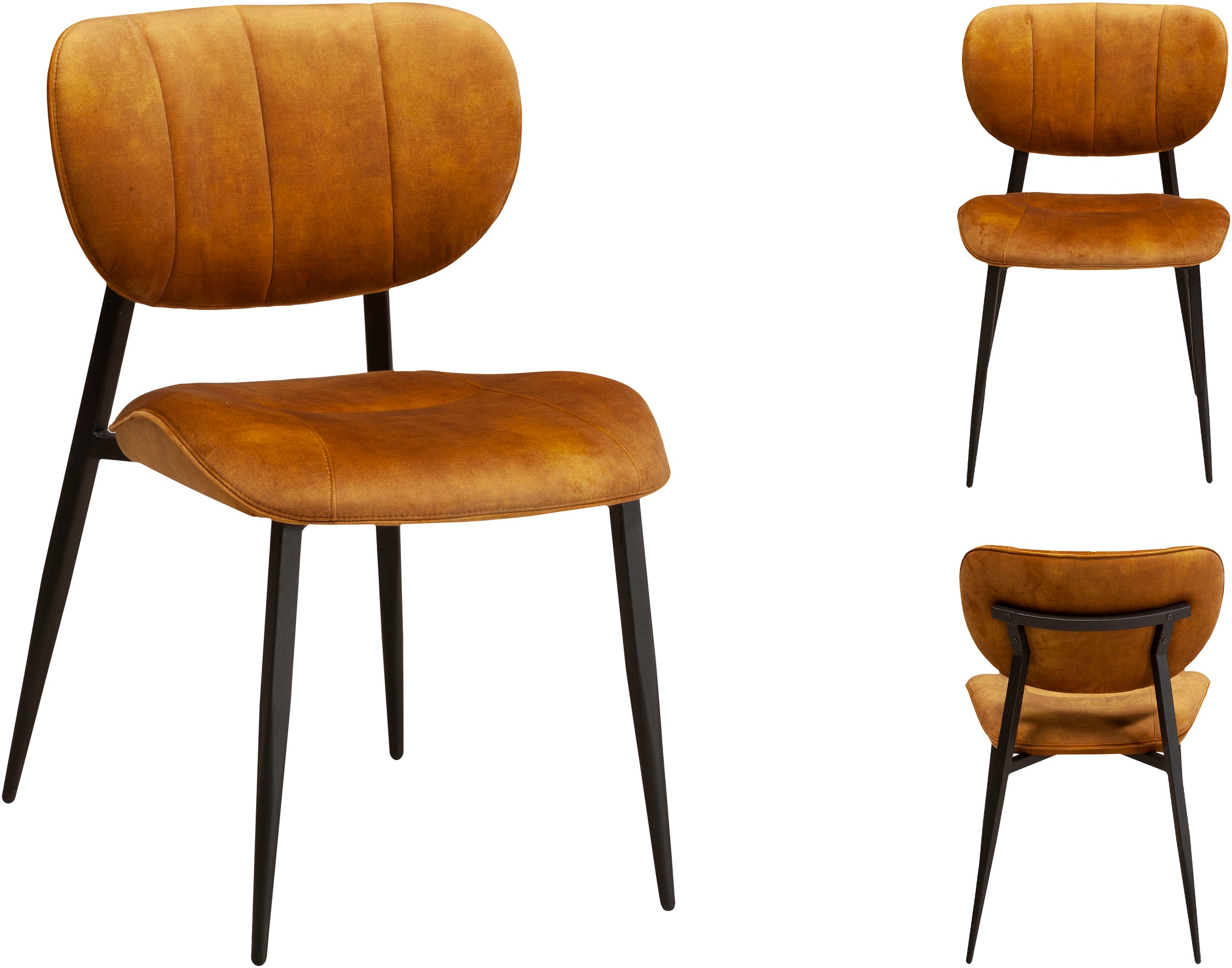 OMG Design Esszimmerstuhl »Jona«, (Set), 2 St., Stoff, Küchenstuhl Polsterstuhl, In drei stilvollen Farben erhältlich