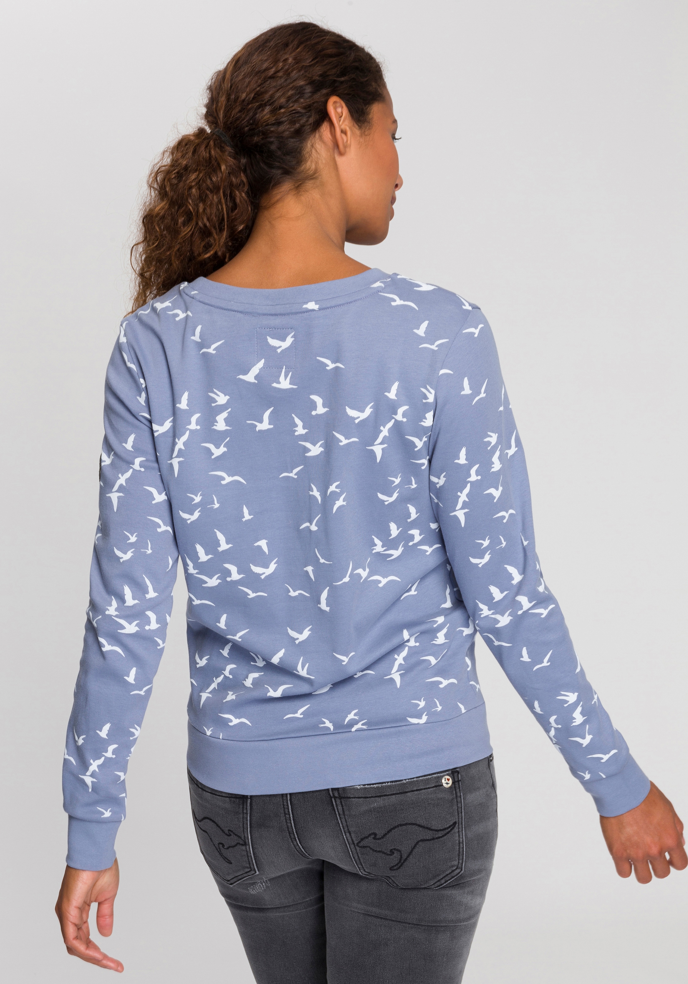 KangaROOS Sweatshirt, mit modischem Minimal-Allover-Print für kaufen | BAUR