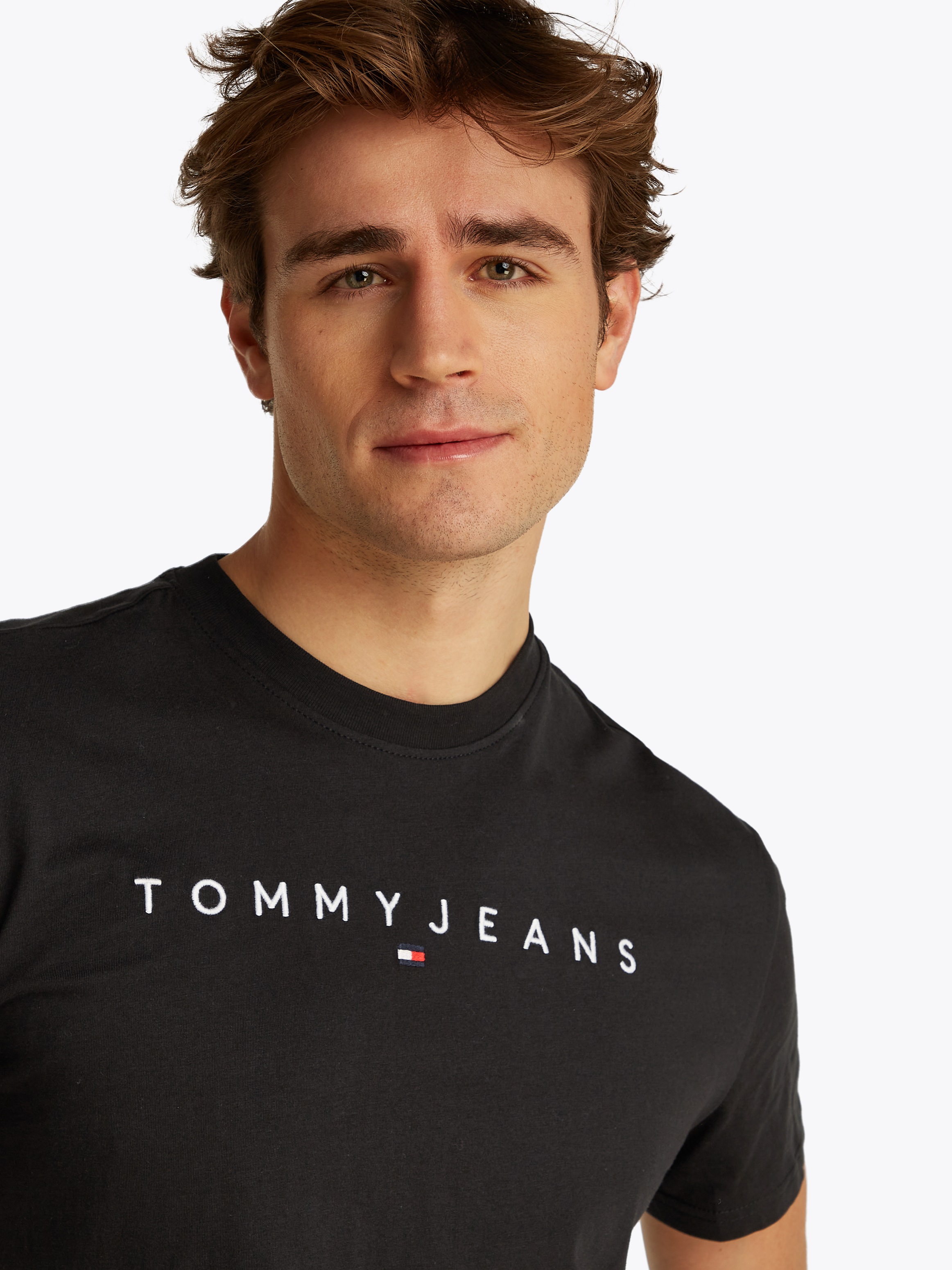 Tommy Jeans T-Shirt "TJM REG LINEAR LOGO TEE EXT" günstig online kaufen