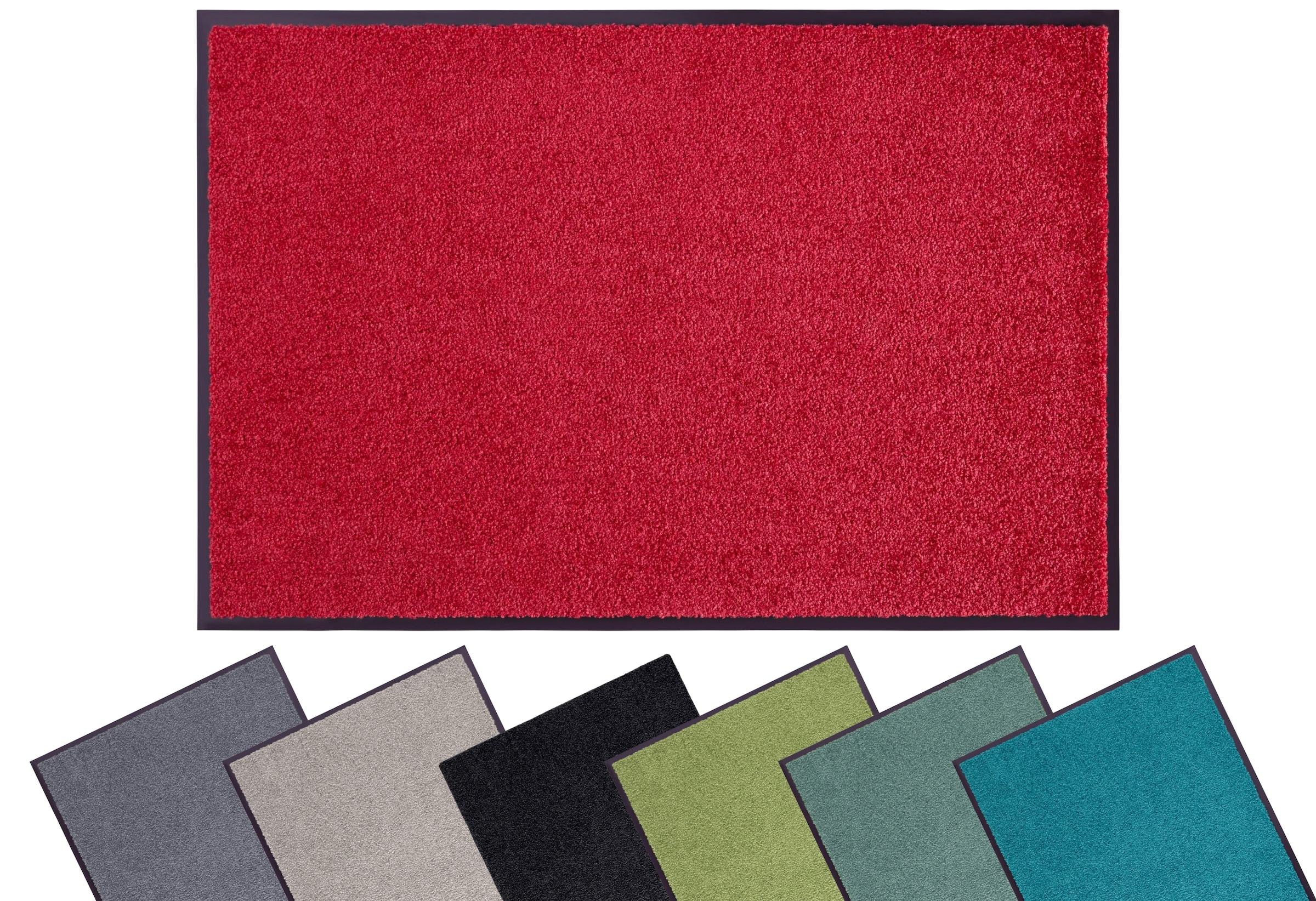 my home Fußmatte "Clean & Walk" rechteckig 7 mm Höhe Schmutzfangmatte, Türm günstig online kaufen